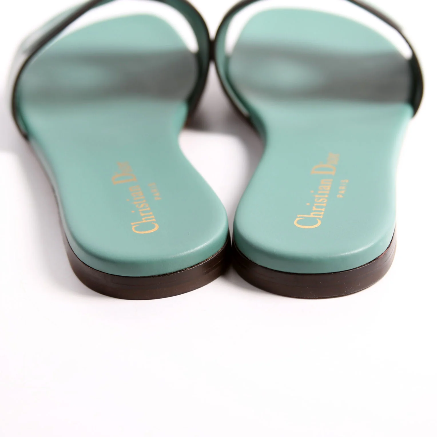 D-Club Slide Leather Sandals Size 37 - Image 10