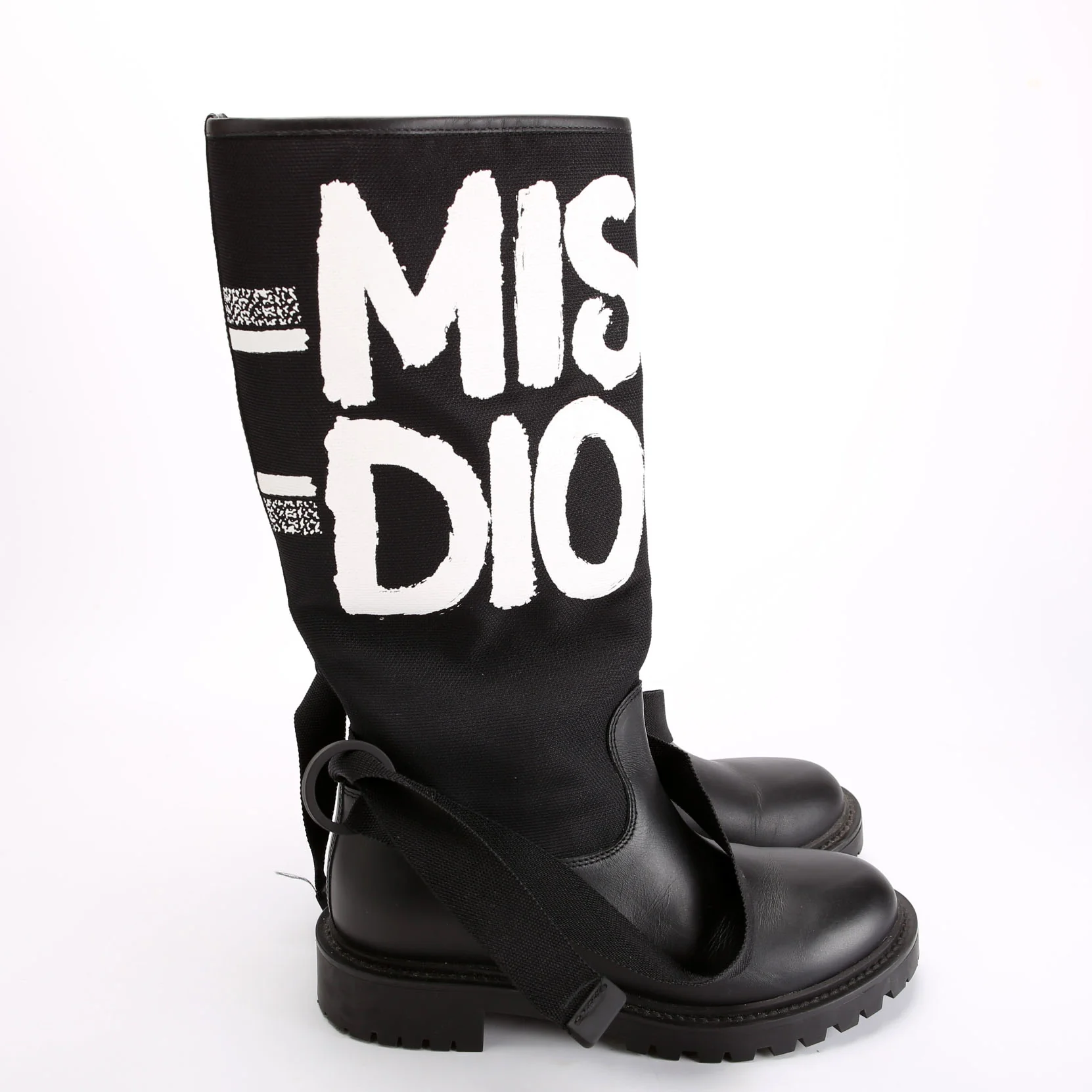 D-Major Miss Dior Ankle Boots Size 36 Black/White - Image 3