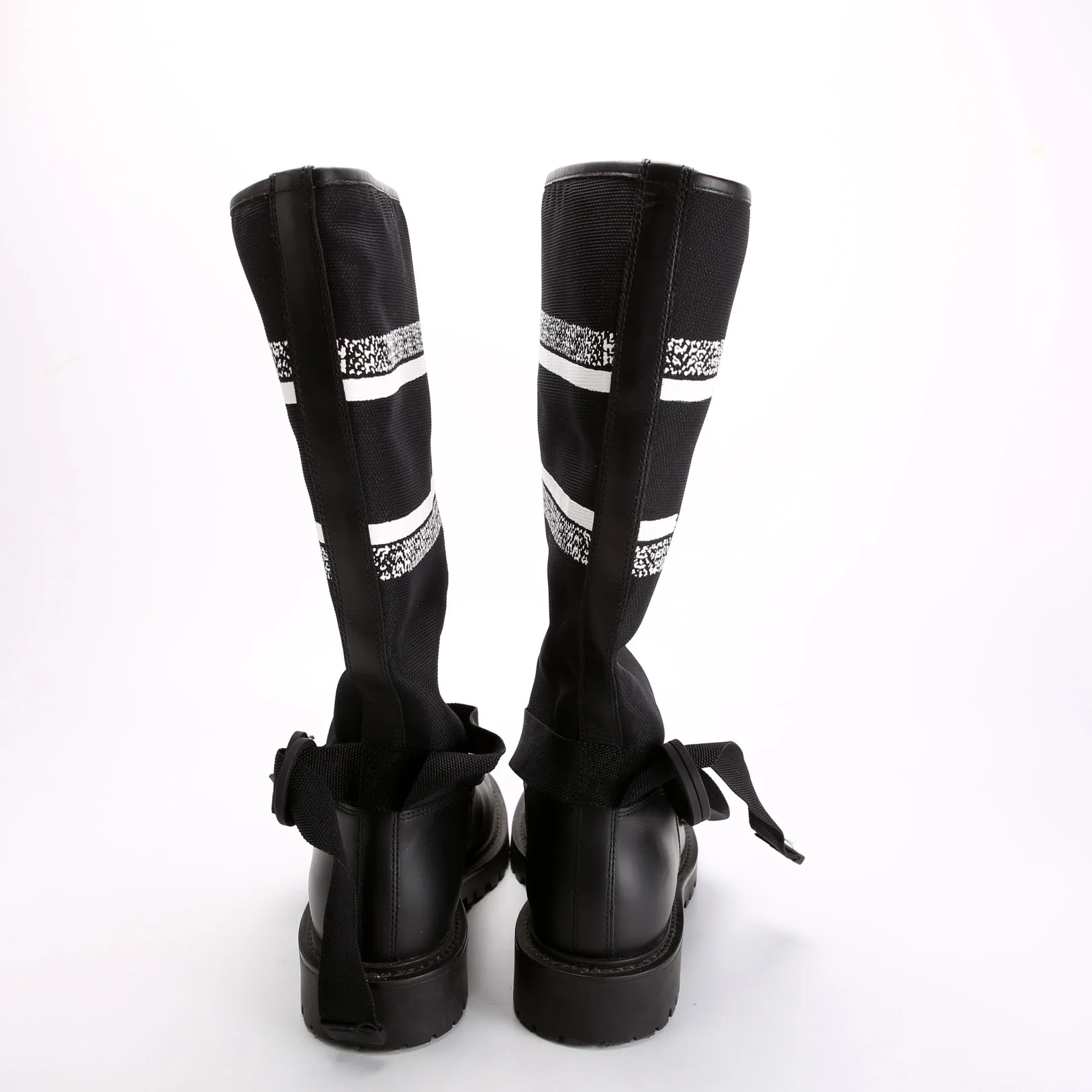 D-Major Miss Dior Ankle Boots Size 36 Black/White - Image 4