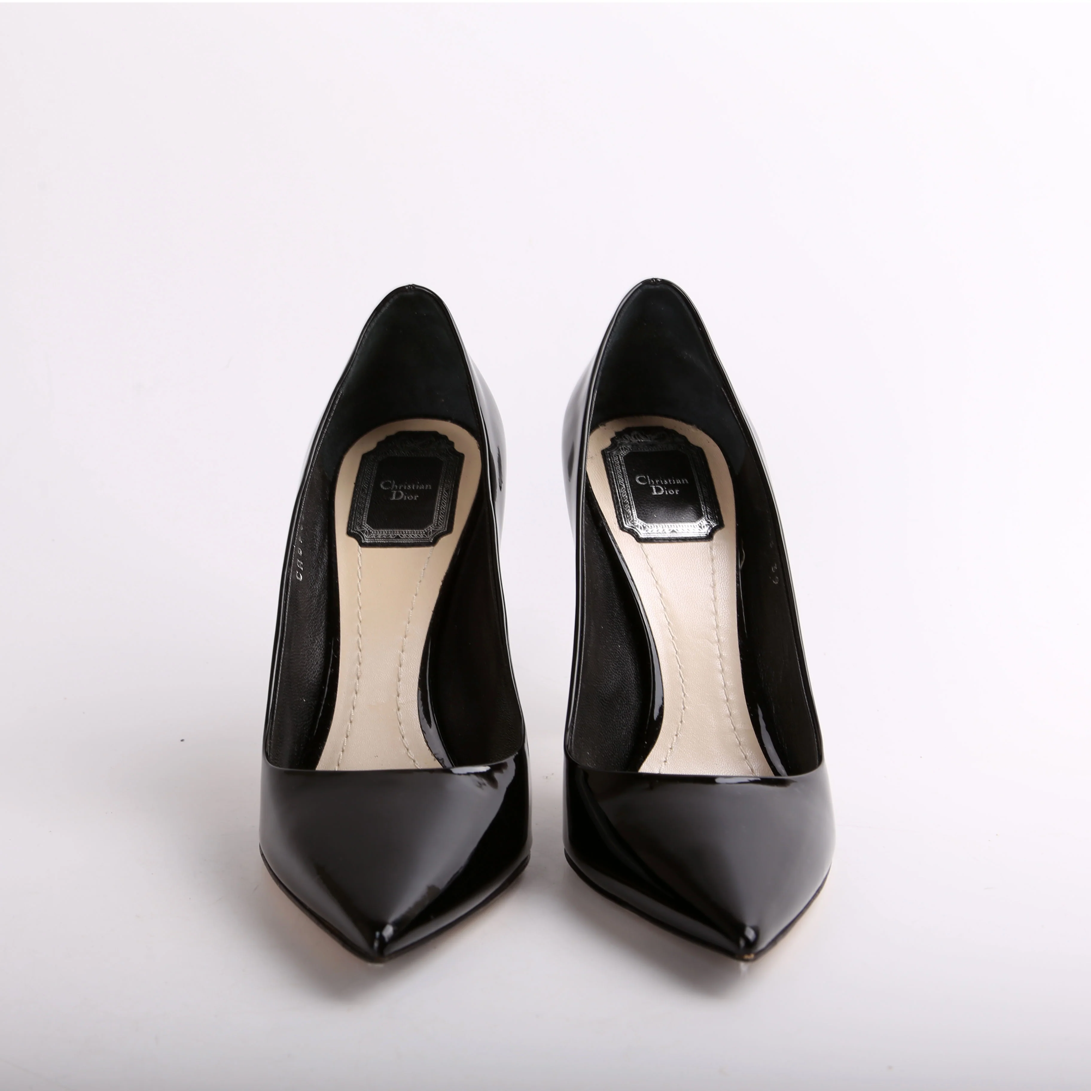 D-Stilleto Patent Pointed Toe Pumps Size 39 - Image 2