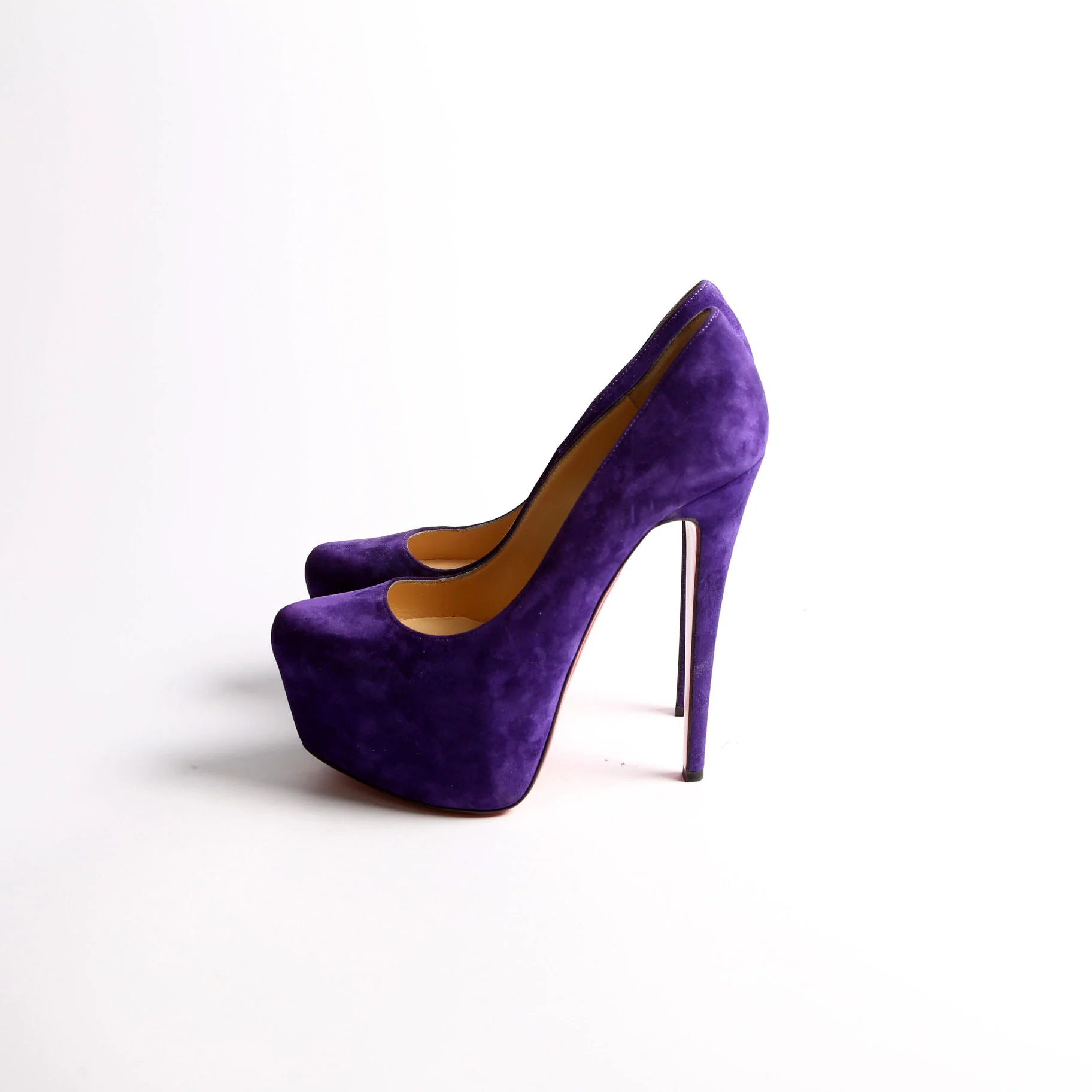 Daffodile Suede 160 Pumps Size 37.5 Purple - Image 3