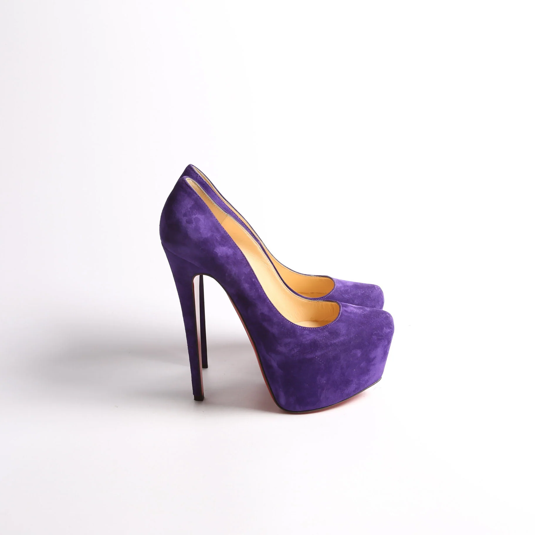 Daffodile Suede 160 Pumps Size 37.5 Purple - Image 5
