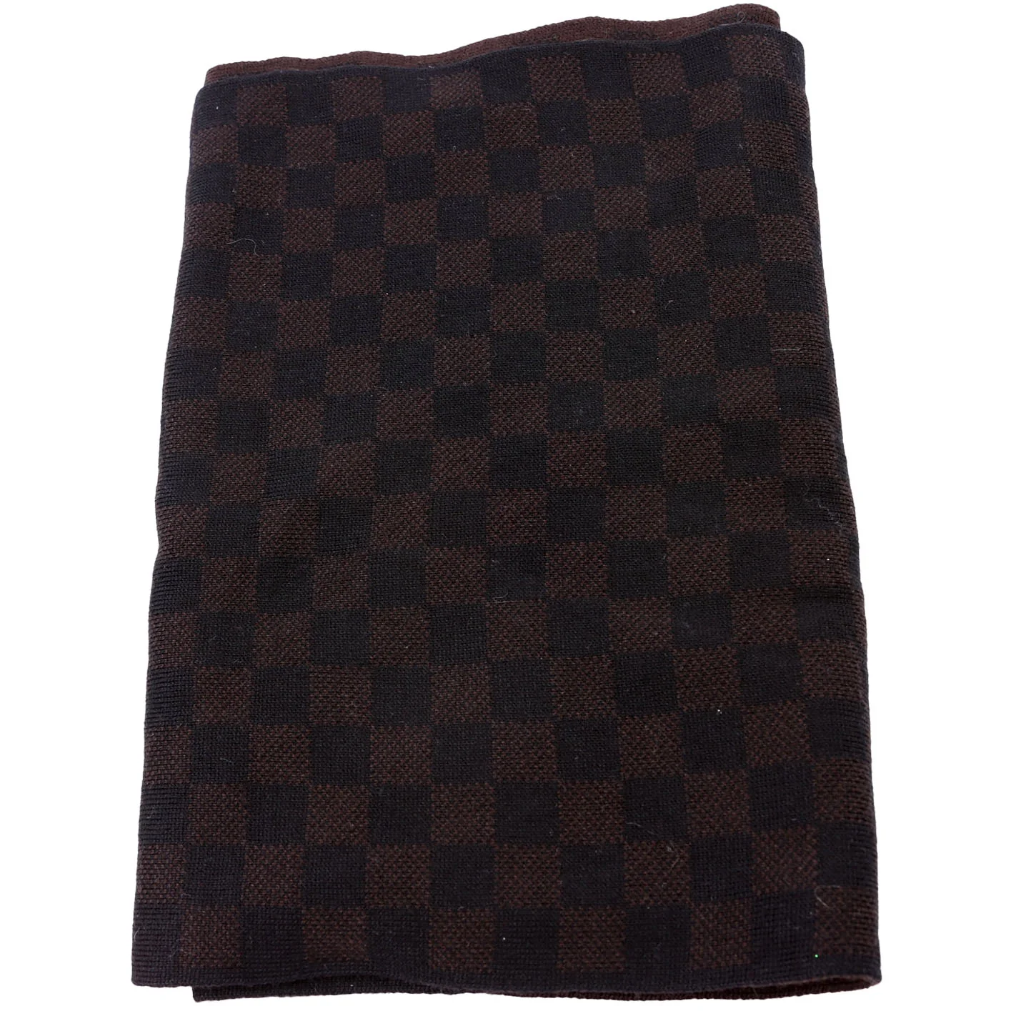Damier Ebene Wool Scarf