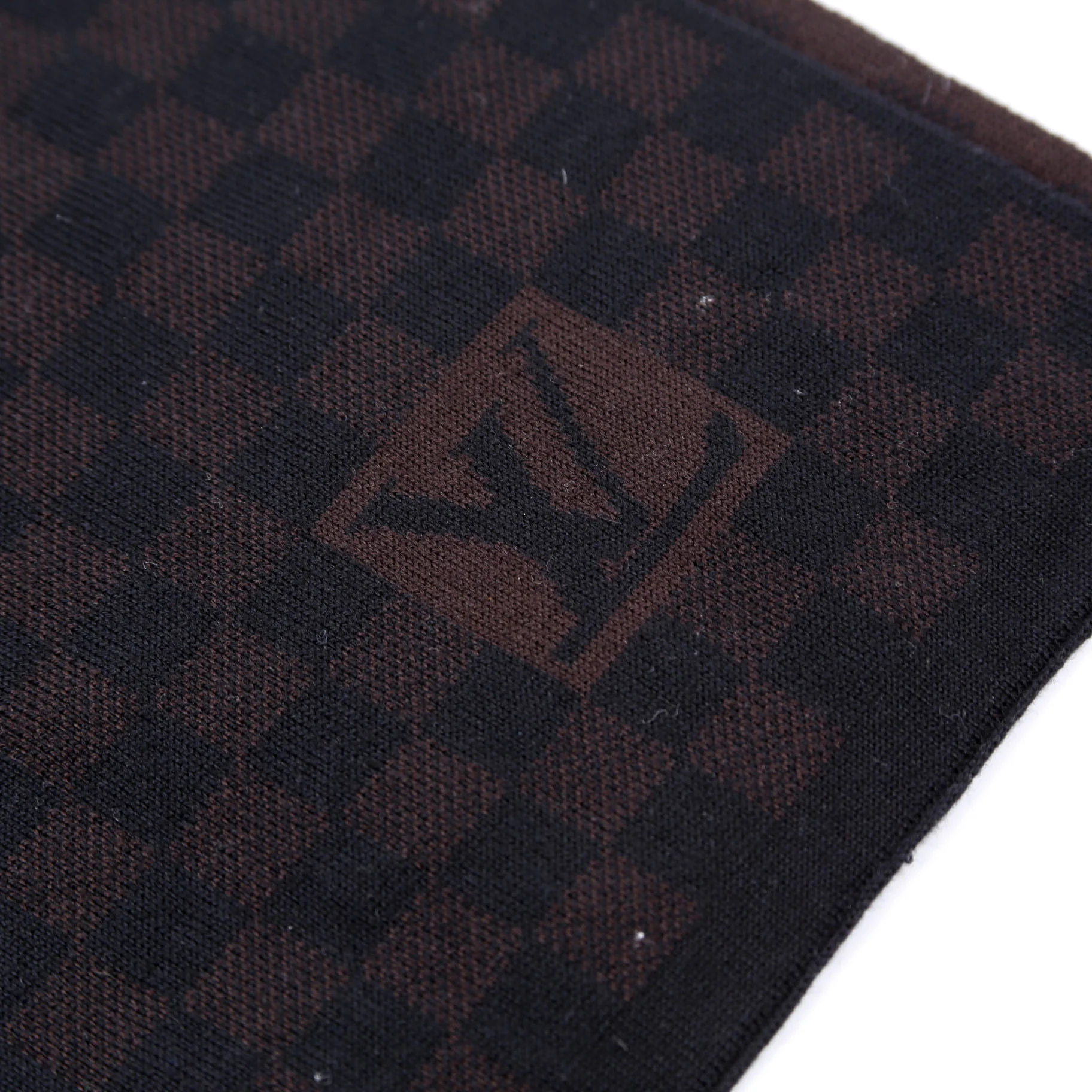 Damier Ebene Wool Scarf - Image 3