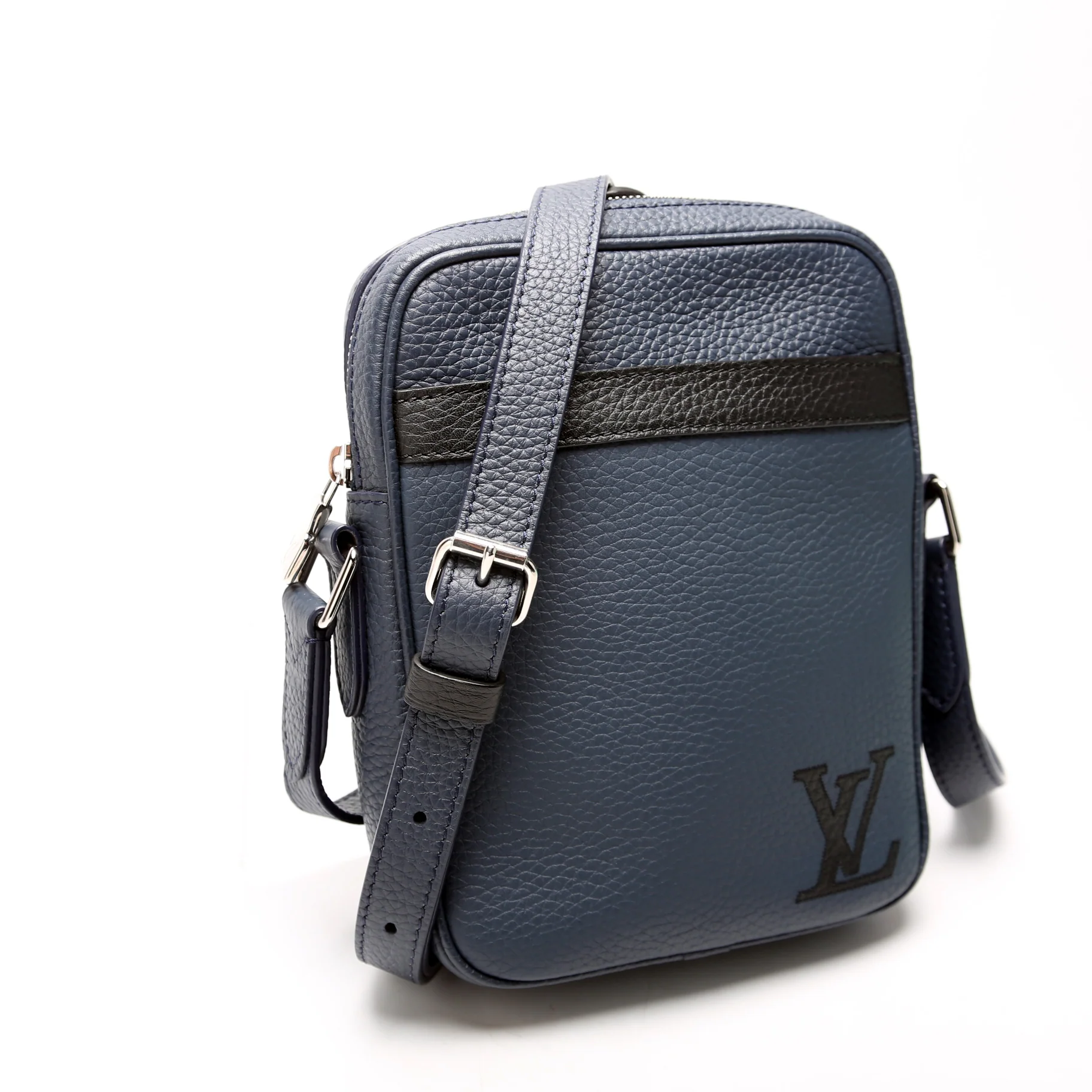 Danube Slim Taurillon Leather Blue - Image 2