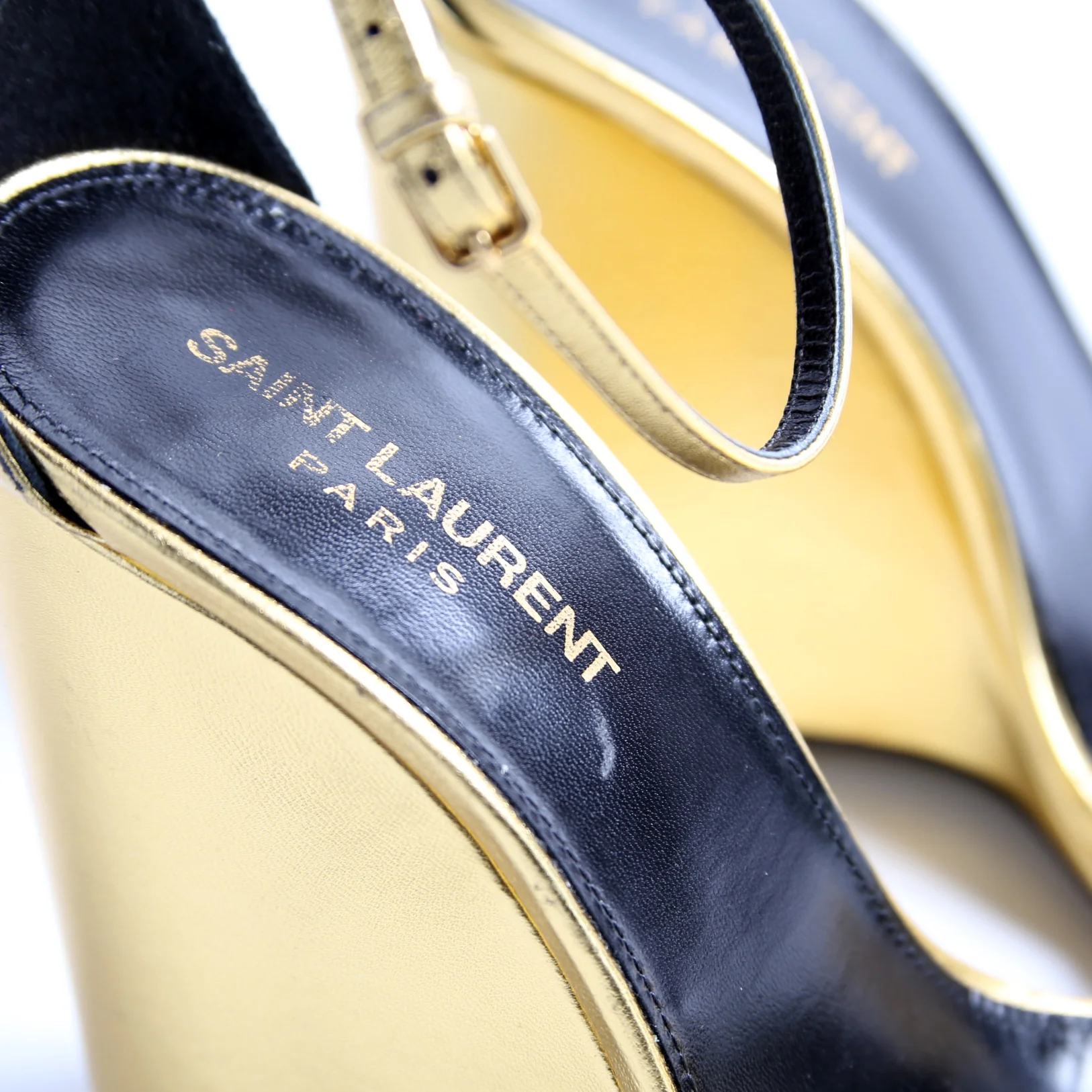 Dare 105MM Open Toe Wedges Size 39 Gold - Image 10