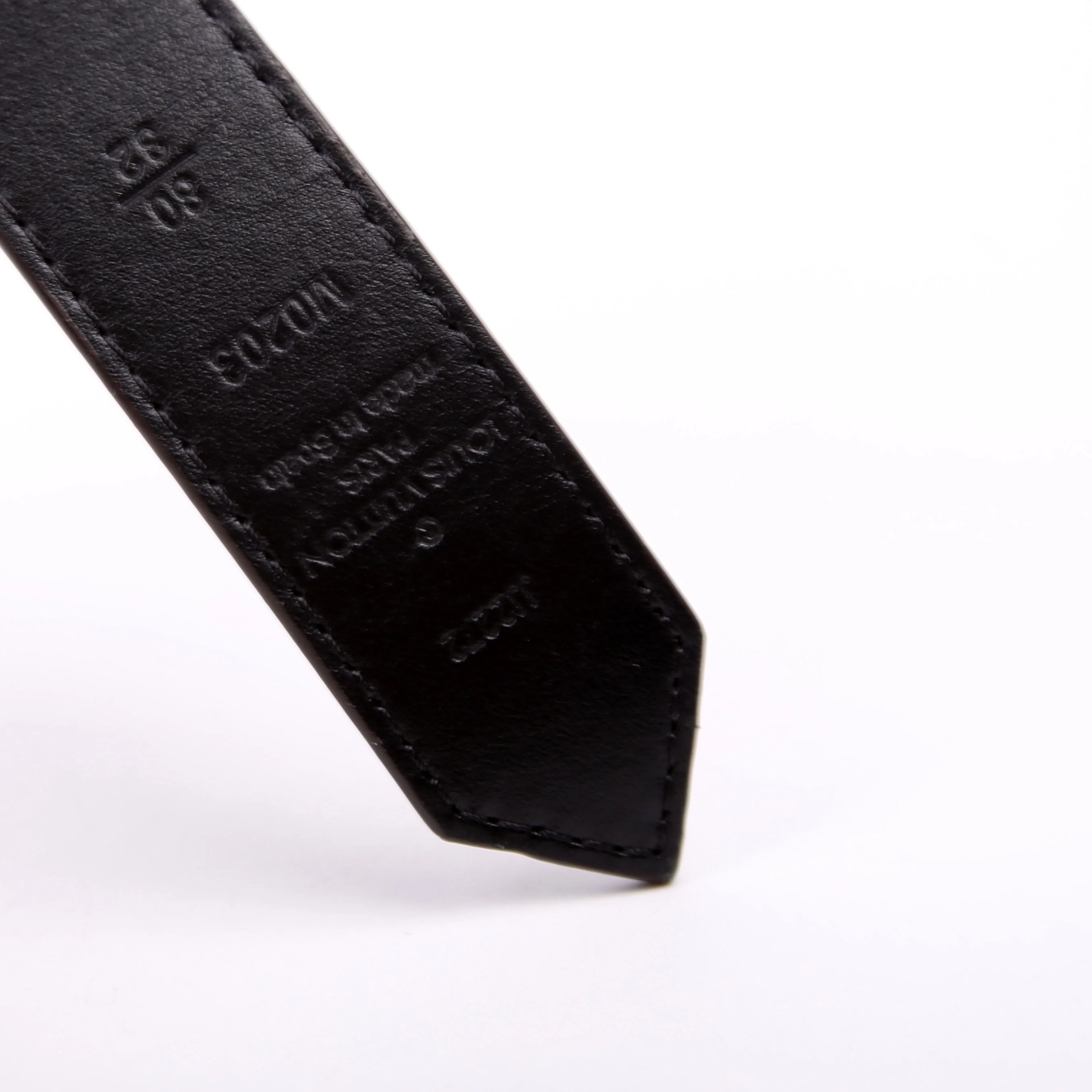 Dauphine 25MM Reverse Monogram/Leather Belt Size 80/32 - Image 7