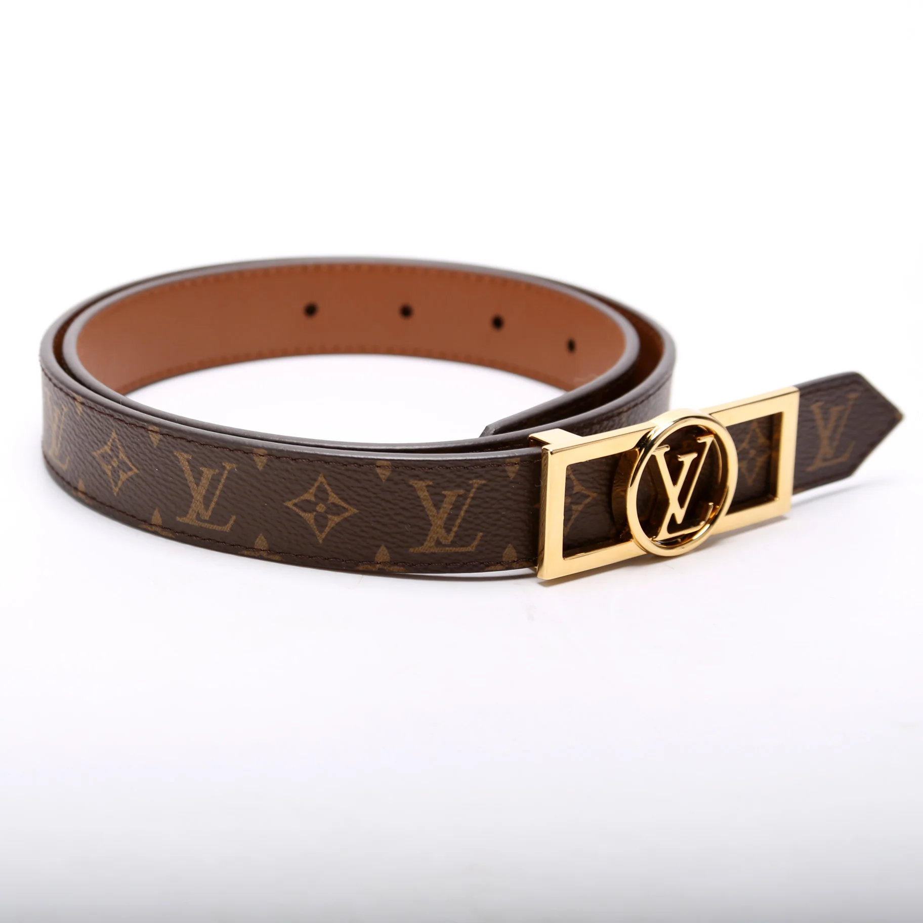 Dauphine 25MM Reverse Monogram/Leather Size 80/32 - Image 2