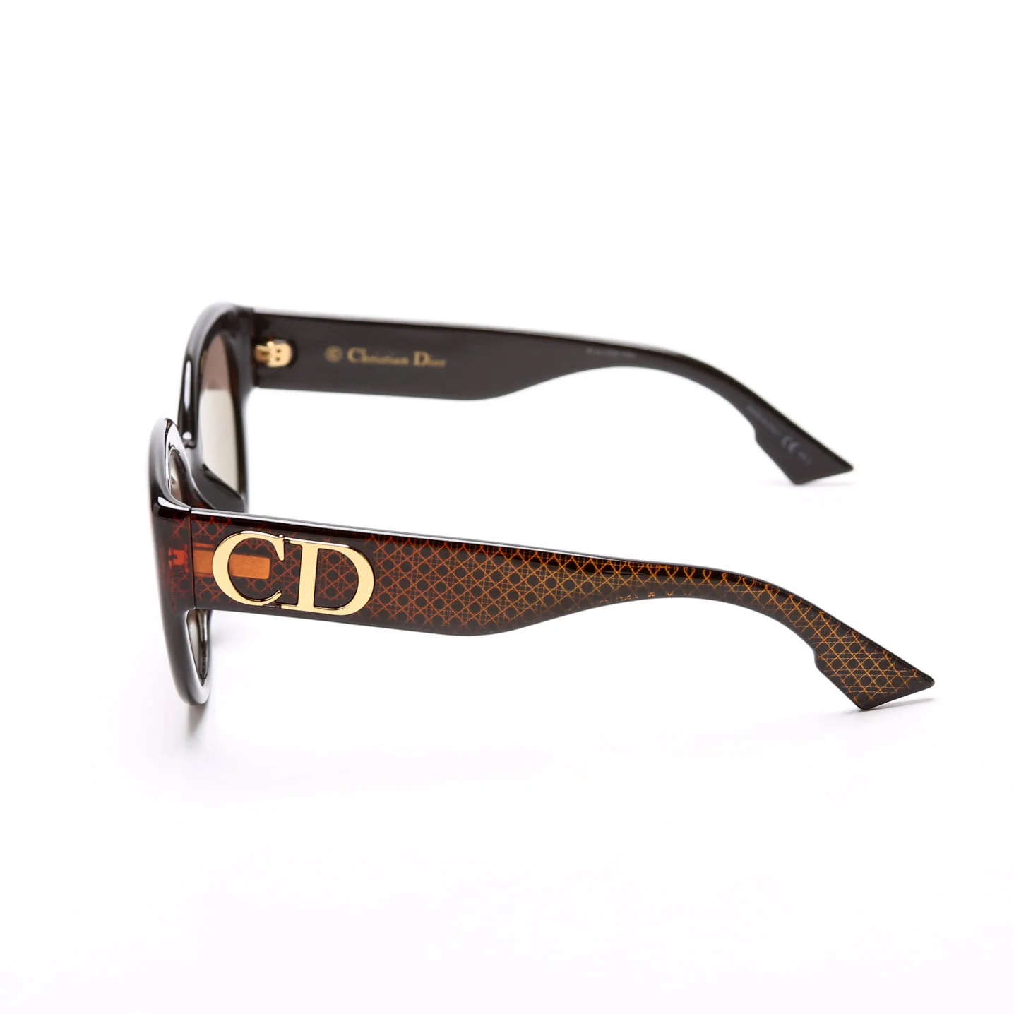 DCB2B Ddiorf Cat Eye Polarized Sunglasses Brown/Black - Image 2
