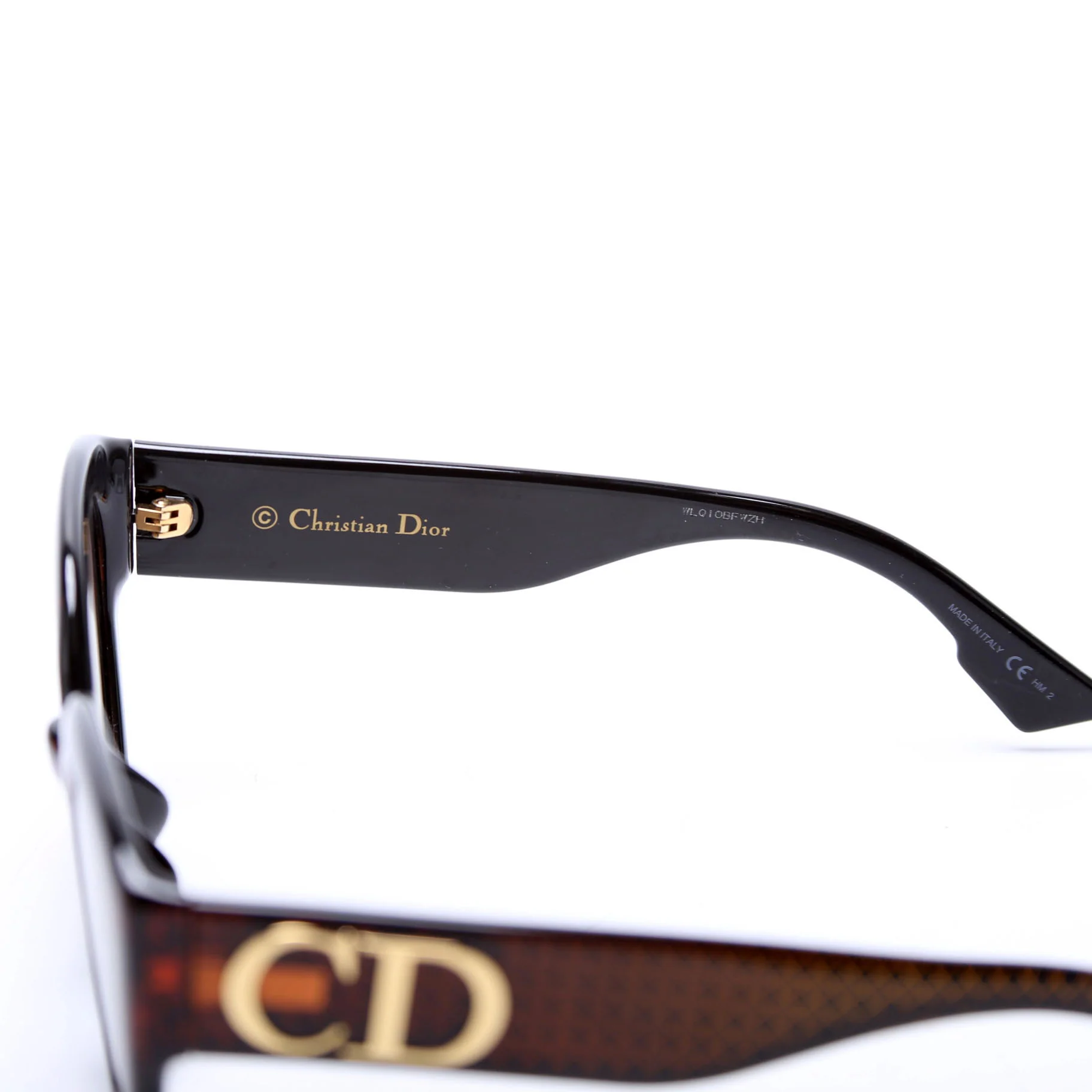 DCB2B Ddiorf Cat Eye Polarized Sunglasses Brown/Black - Image 6