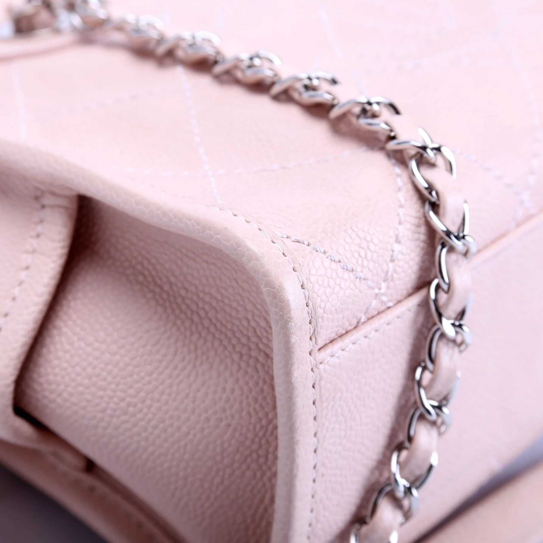 Deauville Bowling Bag Small Caviar Pink - Image 6
