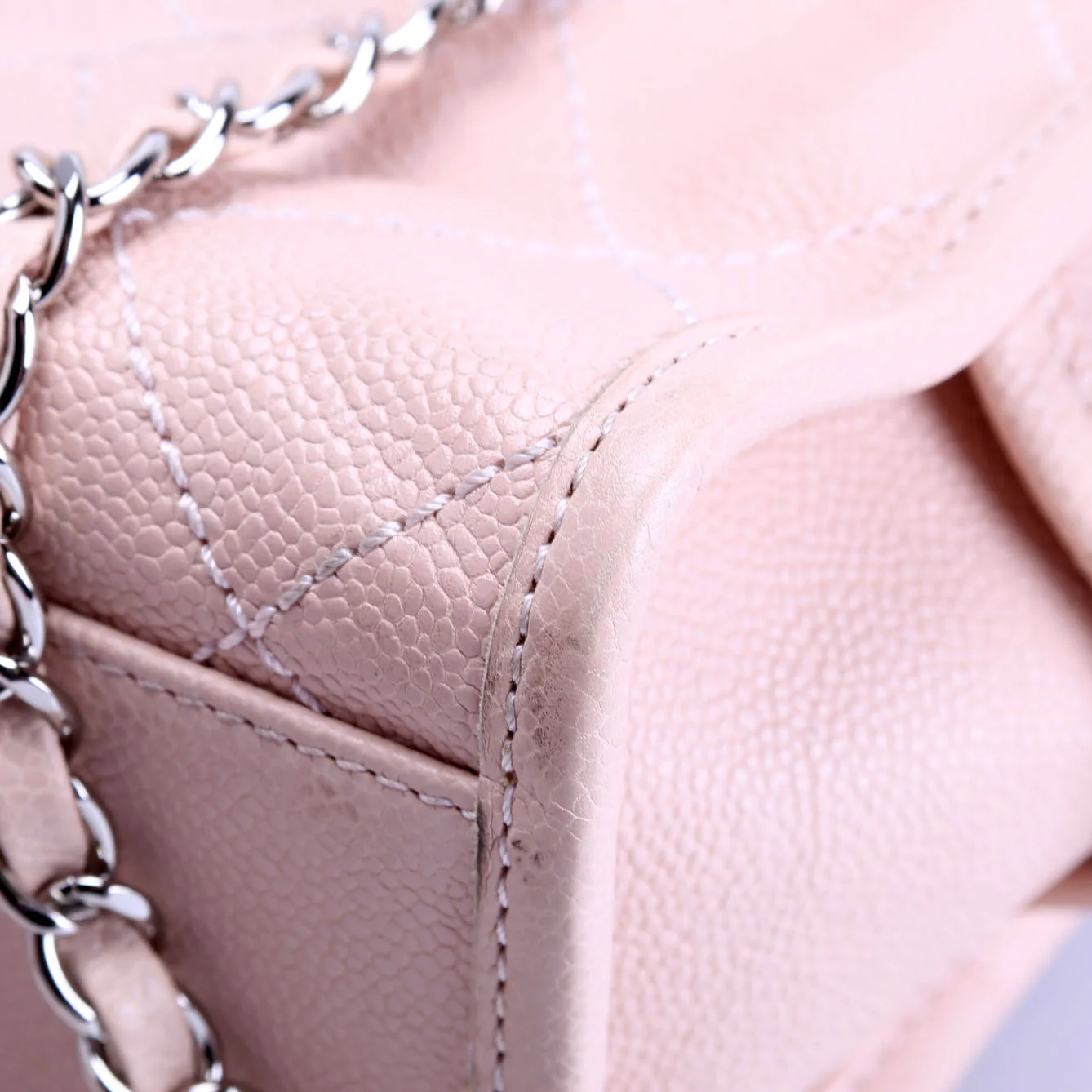 Deauville Bowling Bag Small Caviar Pink - Image 7
