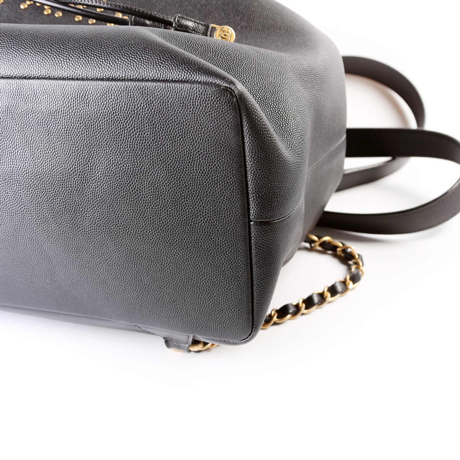 Deauville Studded Backpack Caviar 28M - Image 7