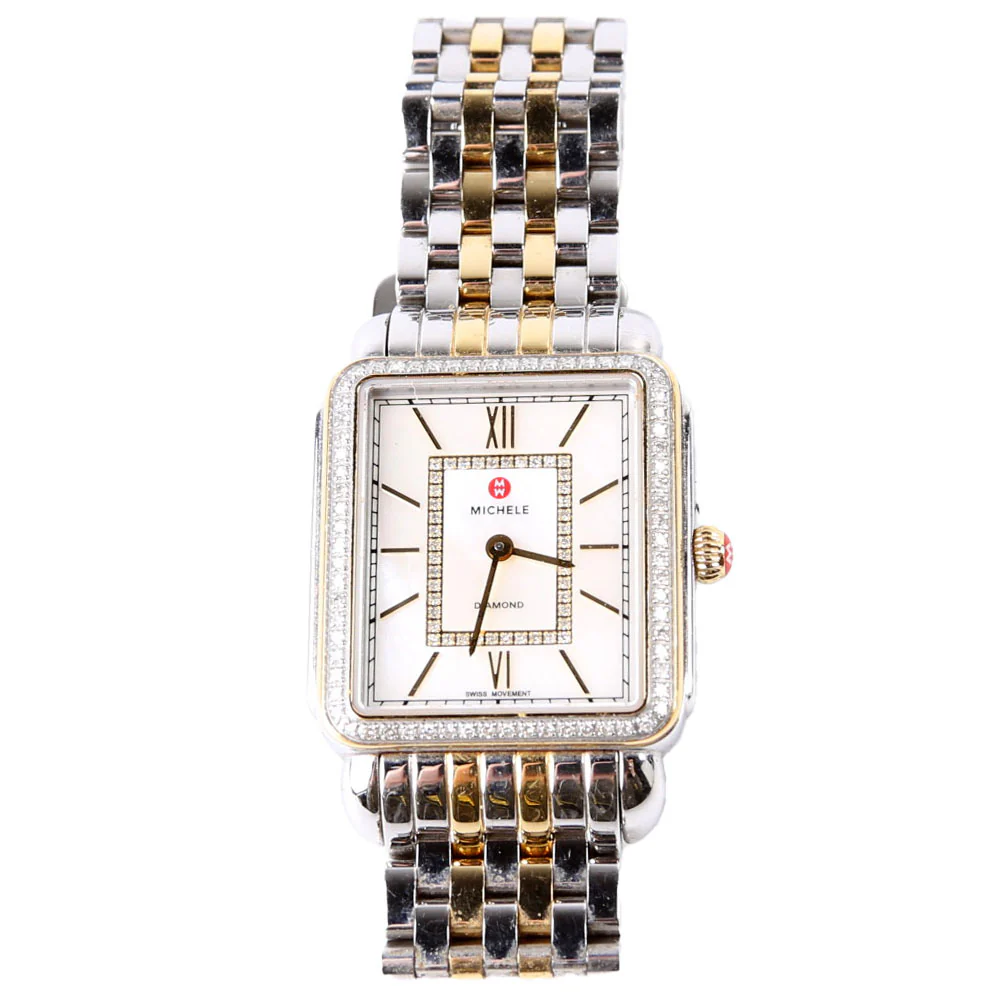 Deco II Two-Tone Watch with .51 CW Diamonds