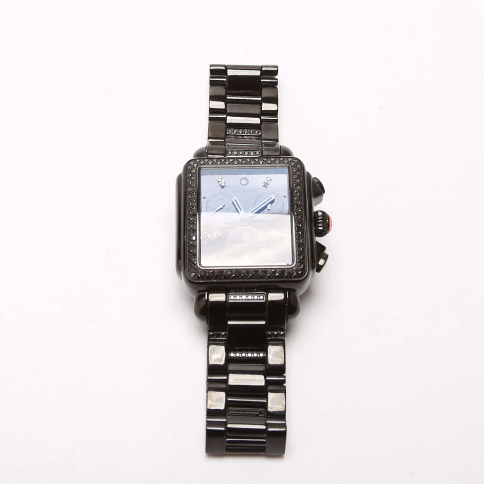 Deco Noir With 0.65CW Diamond Watch Black - Image 4