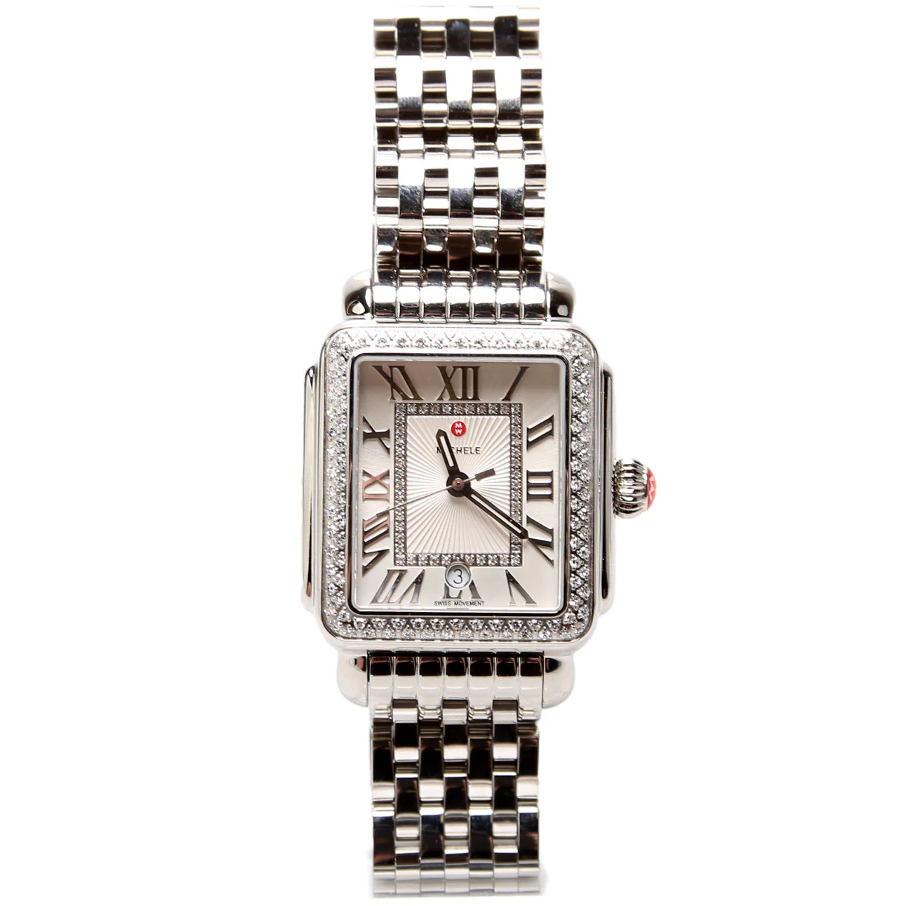 Deco With 0.71CW Diamond Watch Silver
