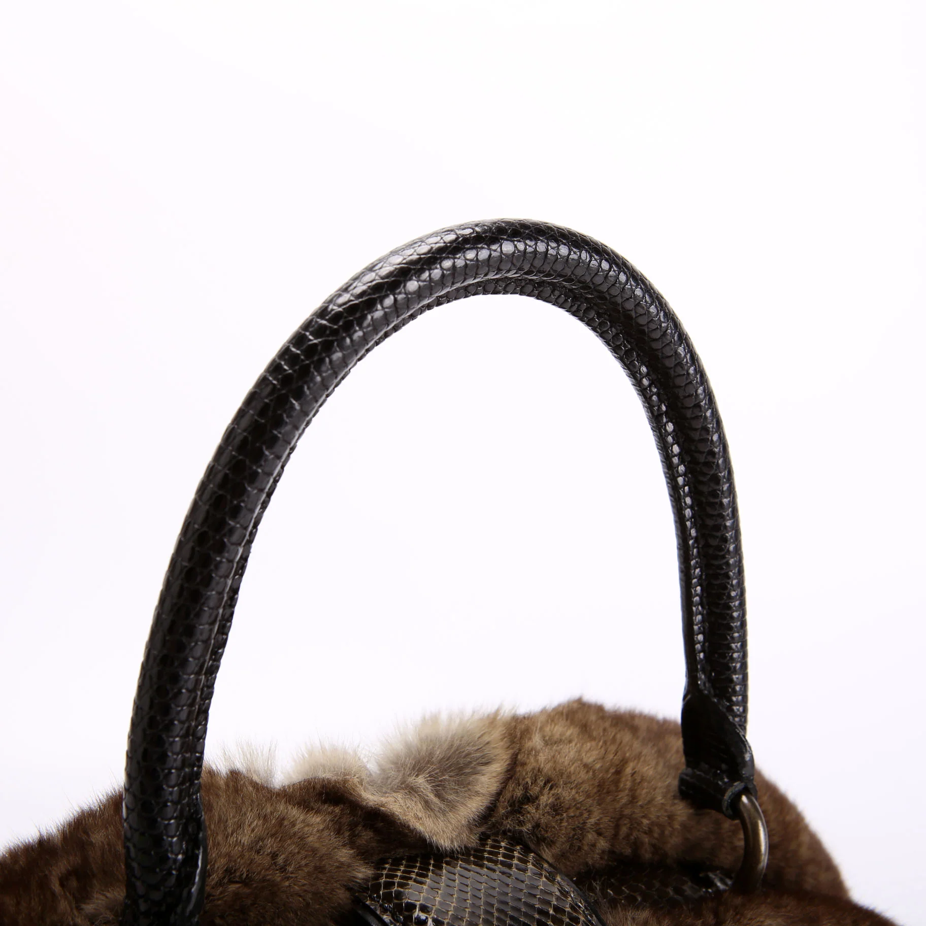Demi Lune Denim Chinchilla Brown - Image 10