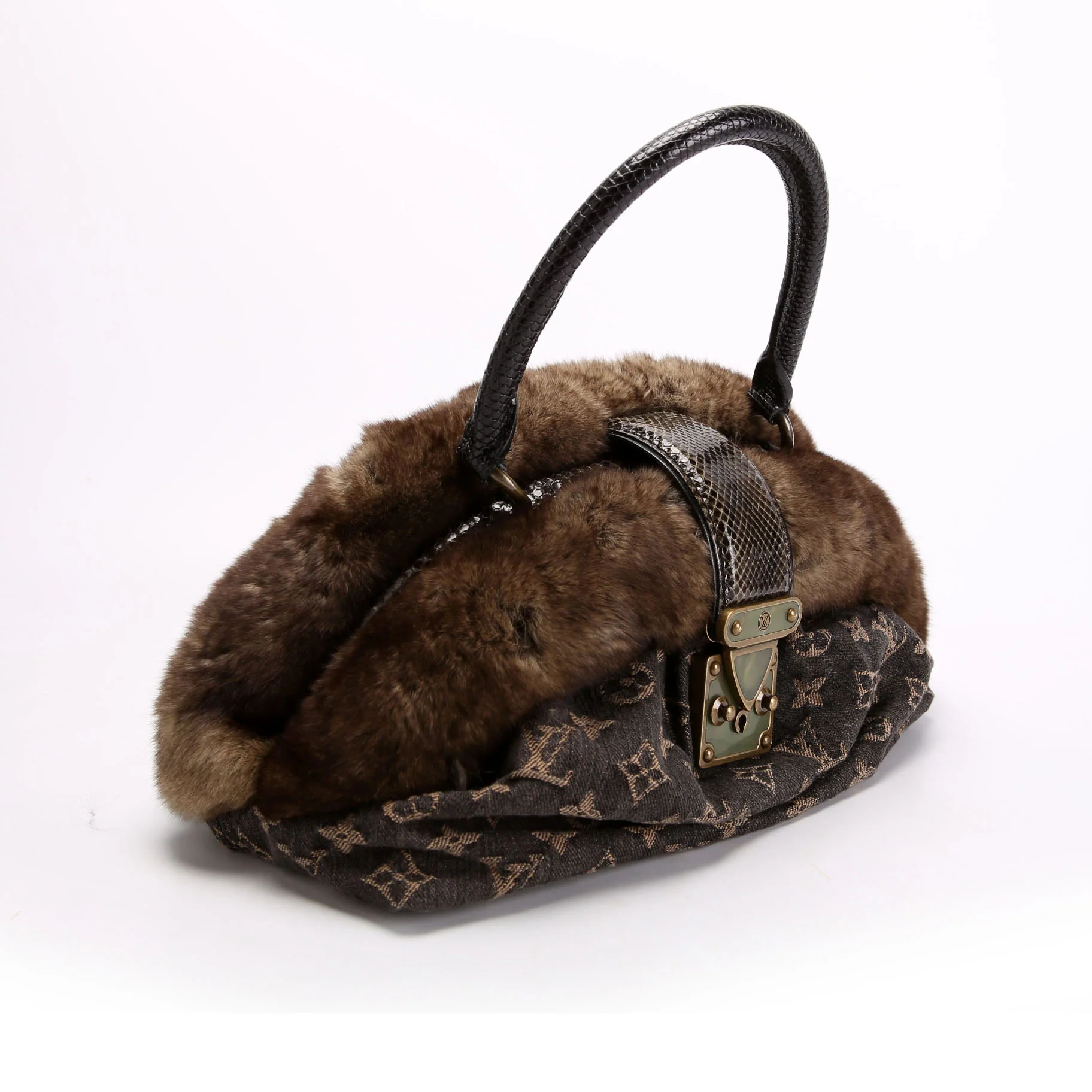 Demi Lune Denim Chinchilla Brown - Image 2