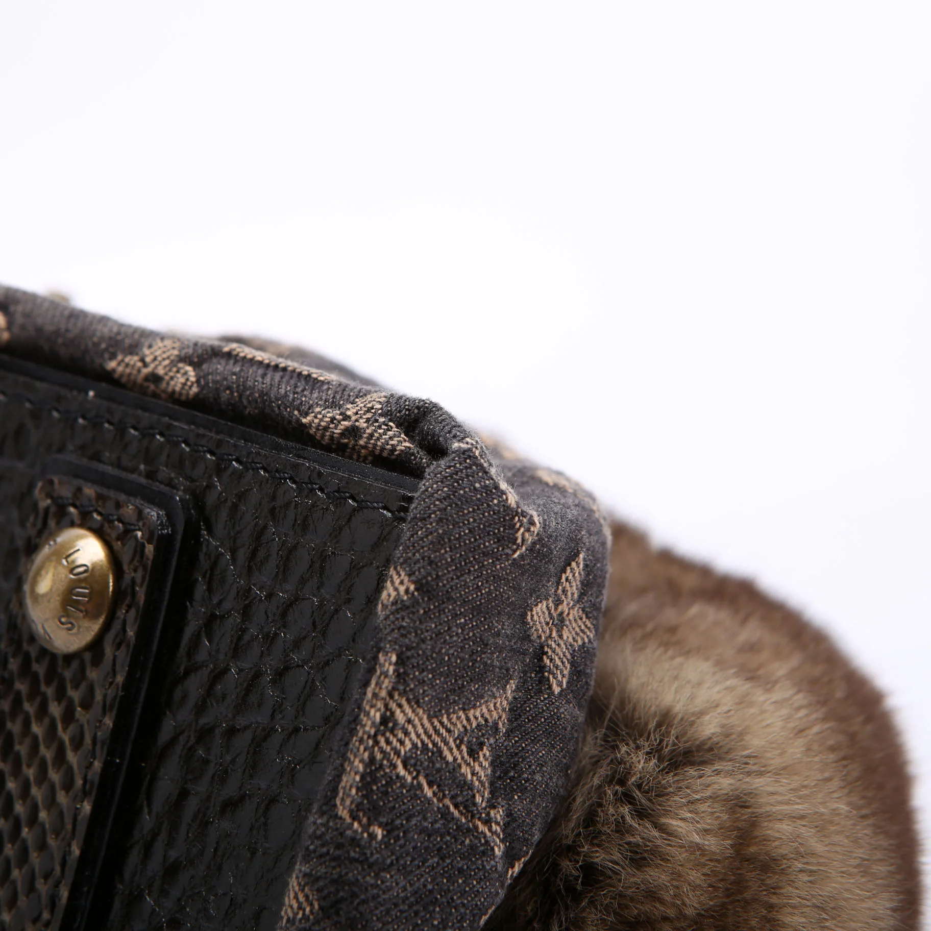 Demi Lune Denim Chinchilla Brown - Image 6