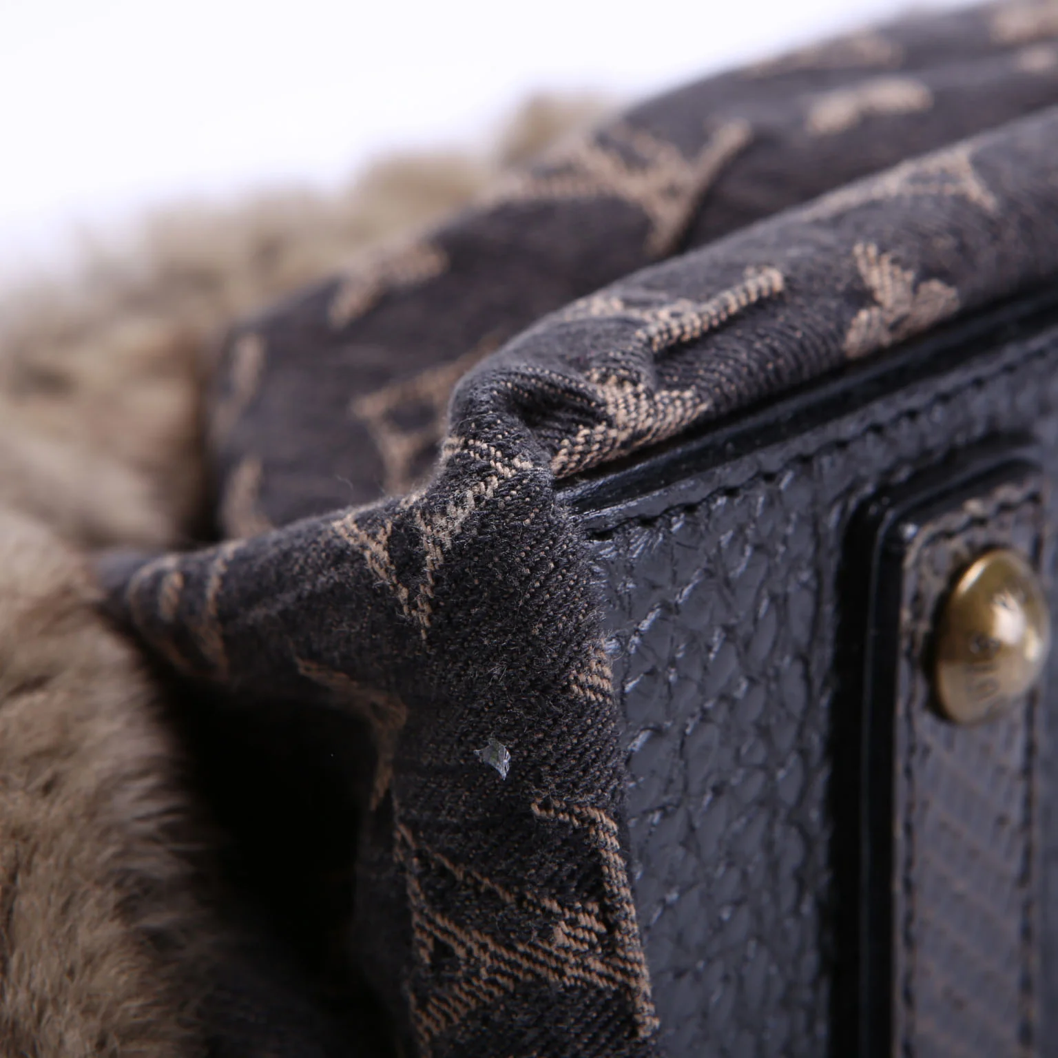 Demi Lune Denim Chinchilla Brown - Image 7