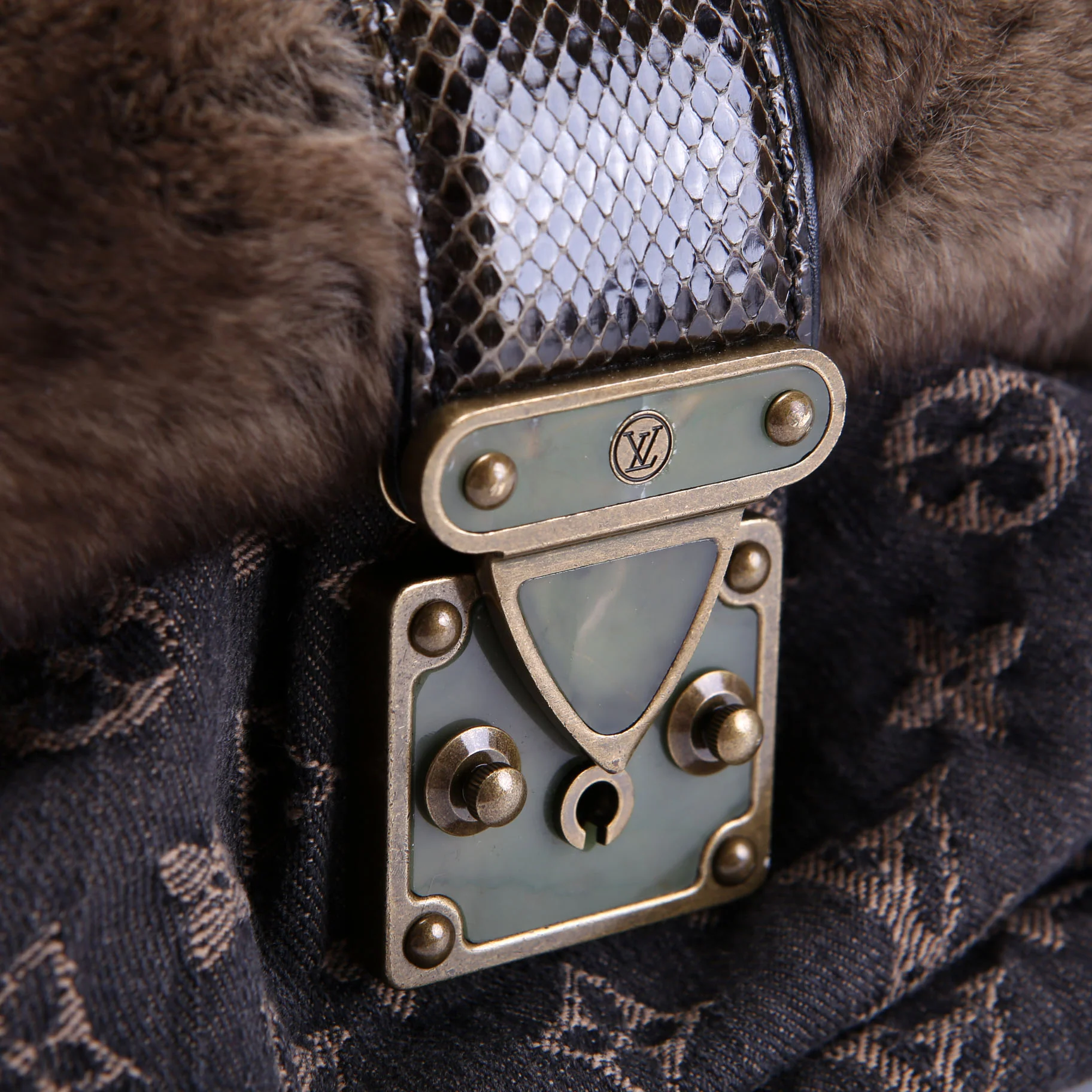 Demi Lune Denim Chinchilla Brown - Image 9