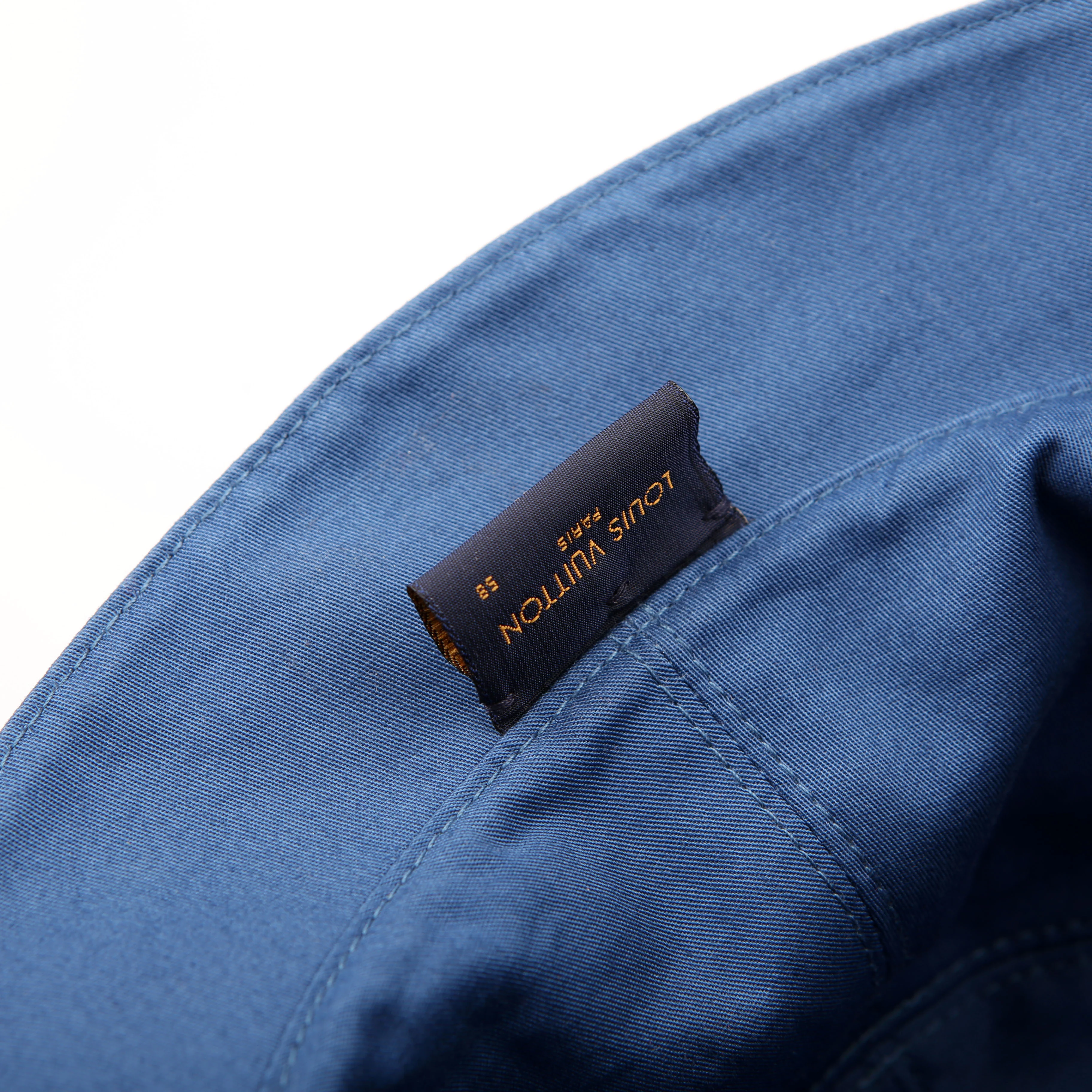 Denim Monogram Bucket Hat Medium Blue - Image 5