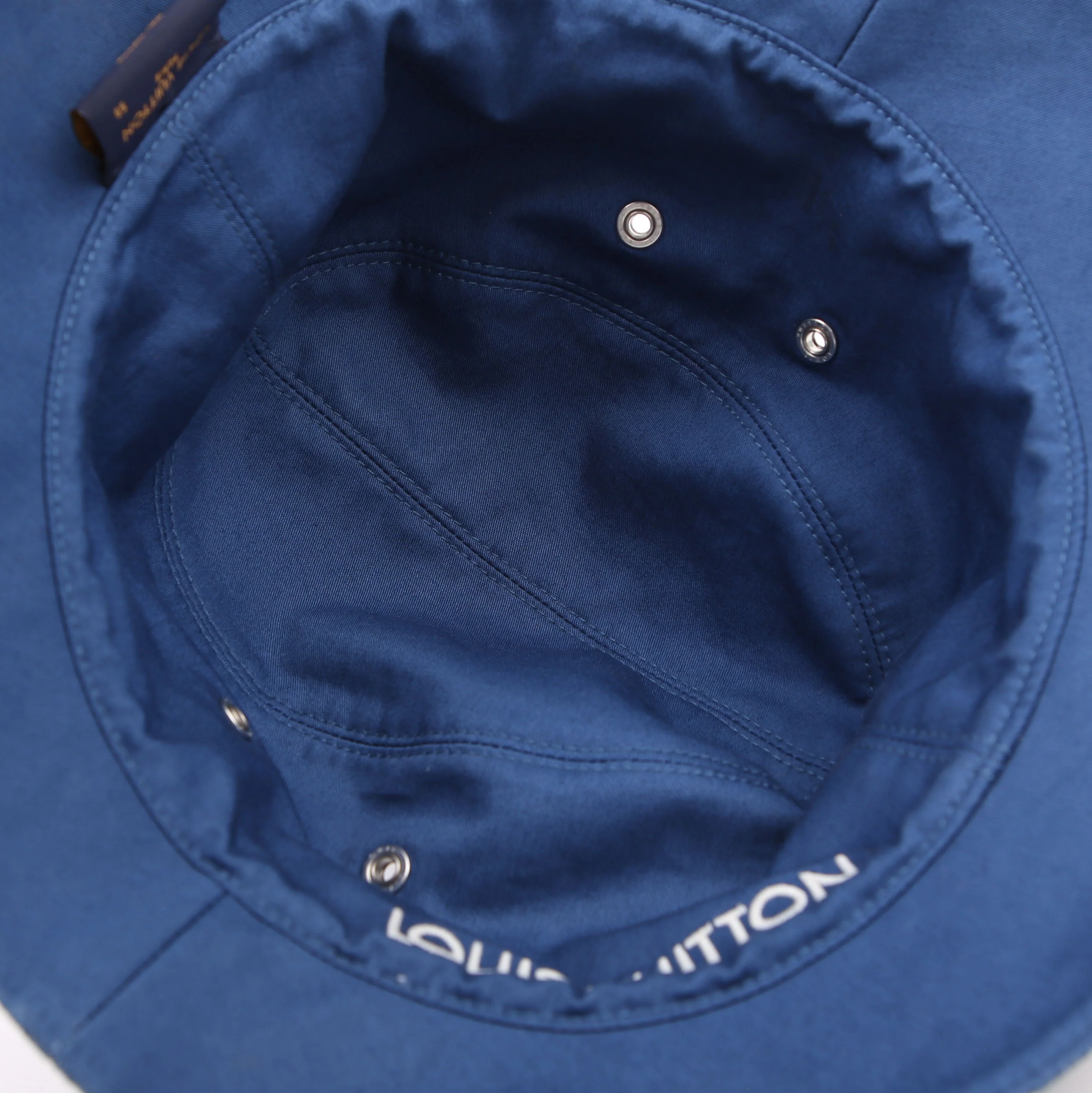 Denim Monogram Bucket Hat Medium Blue - Image 7