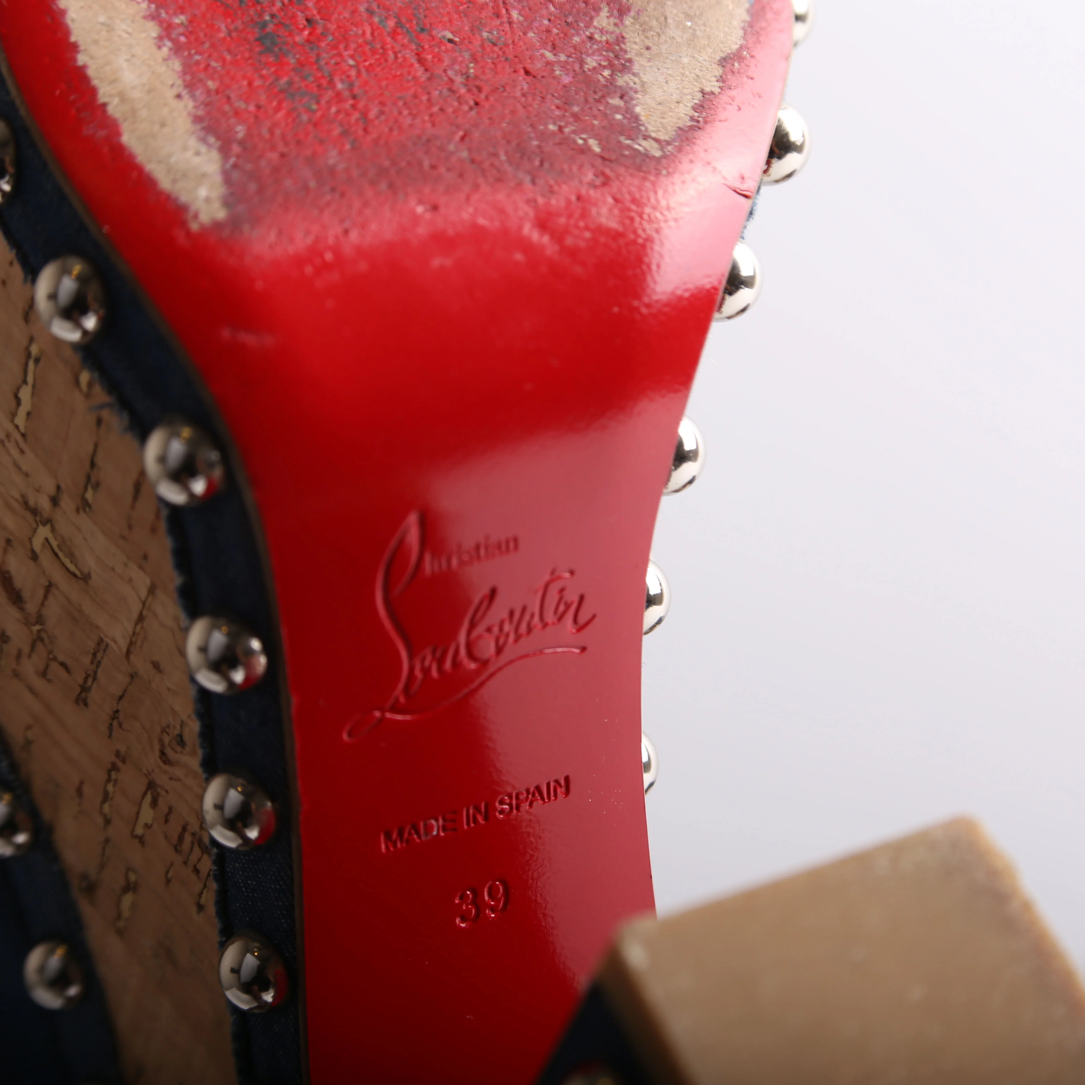 Denim Super Joan Platform Wedges Size 39 - Image 7