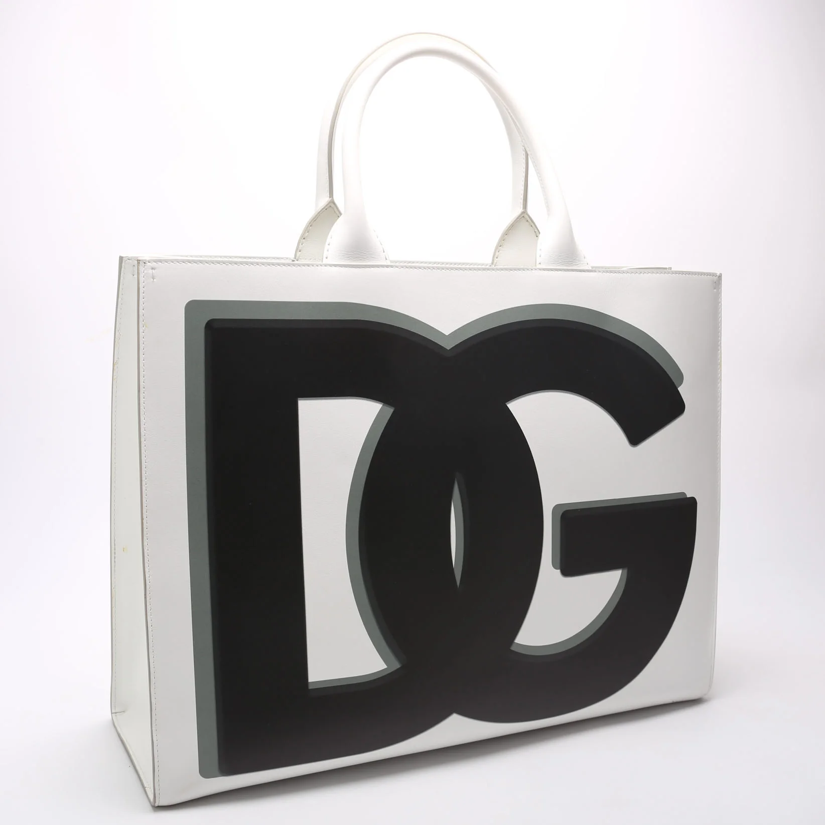 DG Daily Shopper Tote Leather White - Image 2