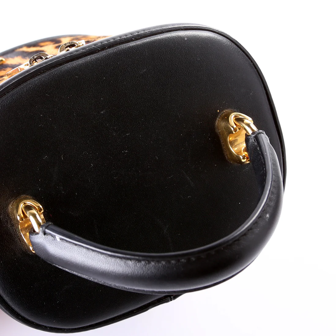 DG Girls Mini Top Handle Bag Calfhair - Image 4