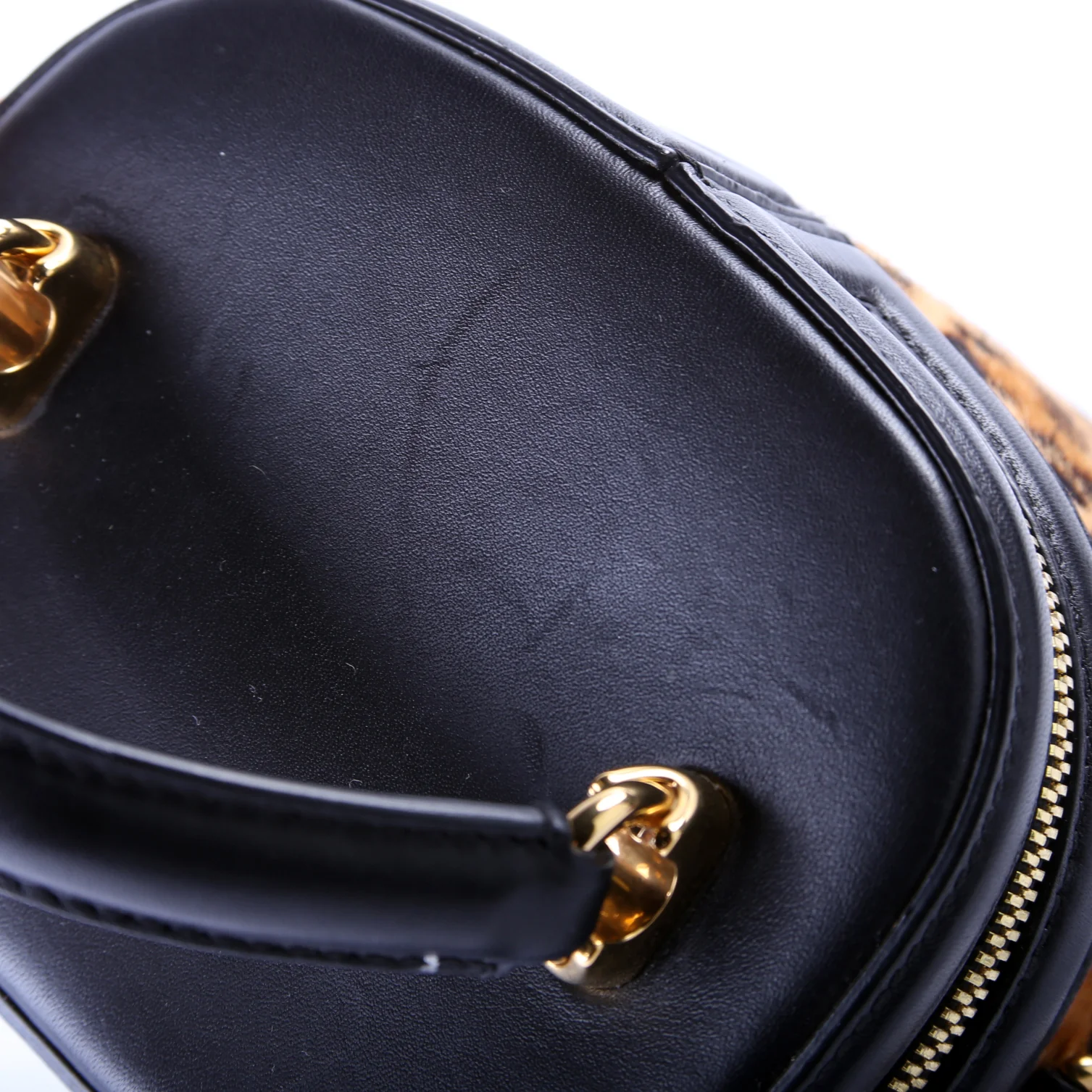 DG Girls Mini Top Handle Bag Calfhair - Image 6