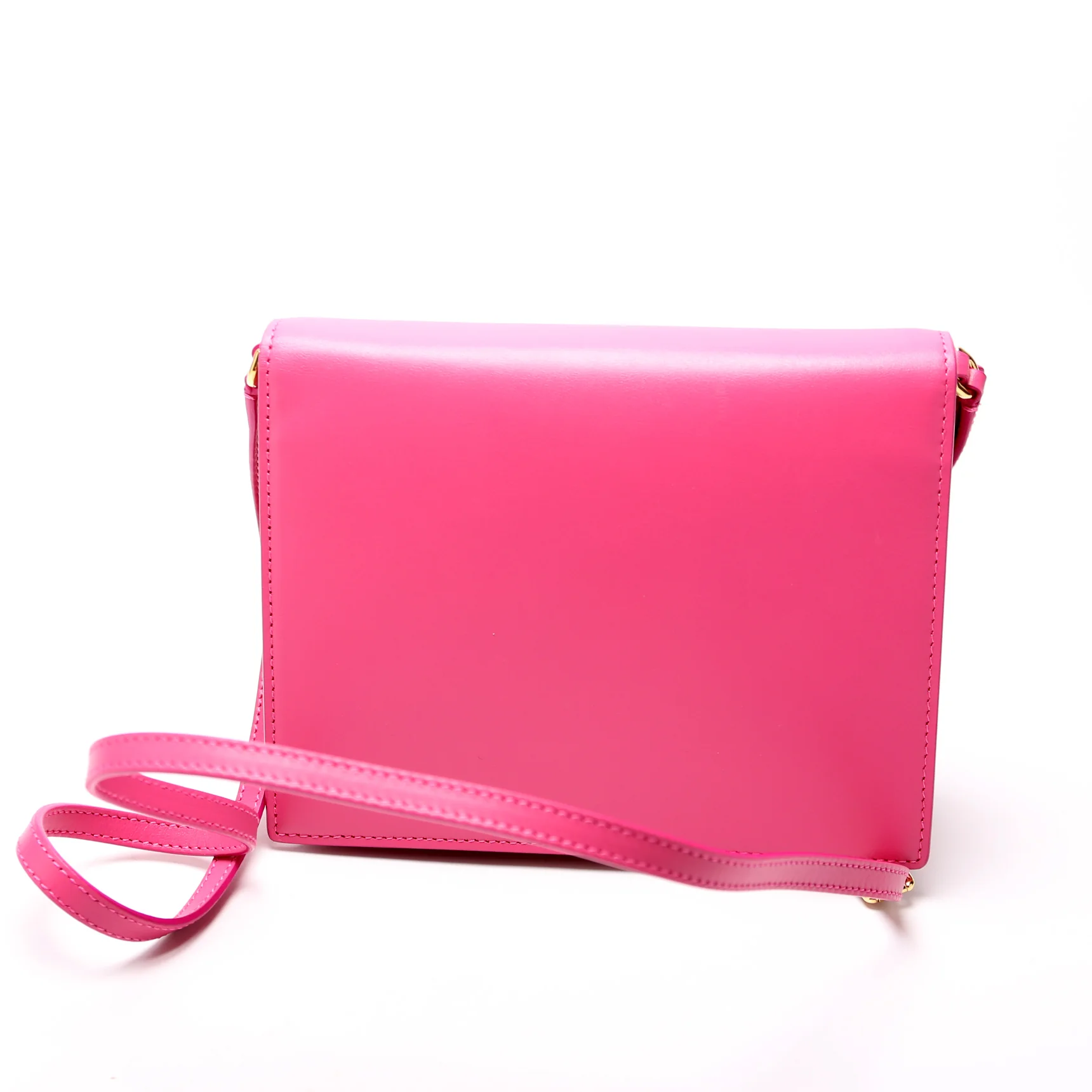 DG Logo Calfskin Flap Crossbody Bag - Image 3