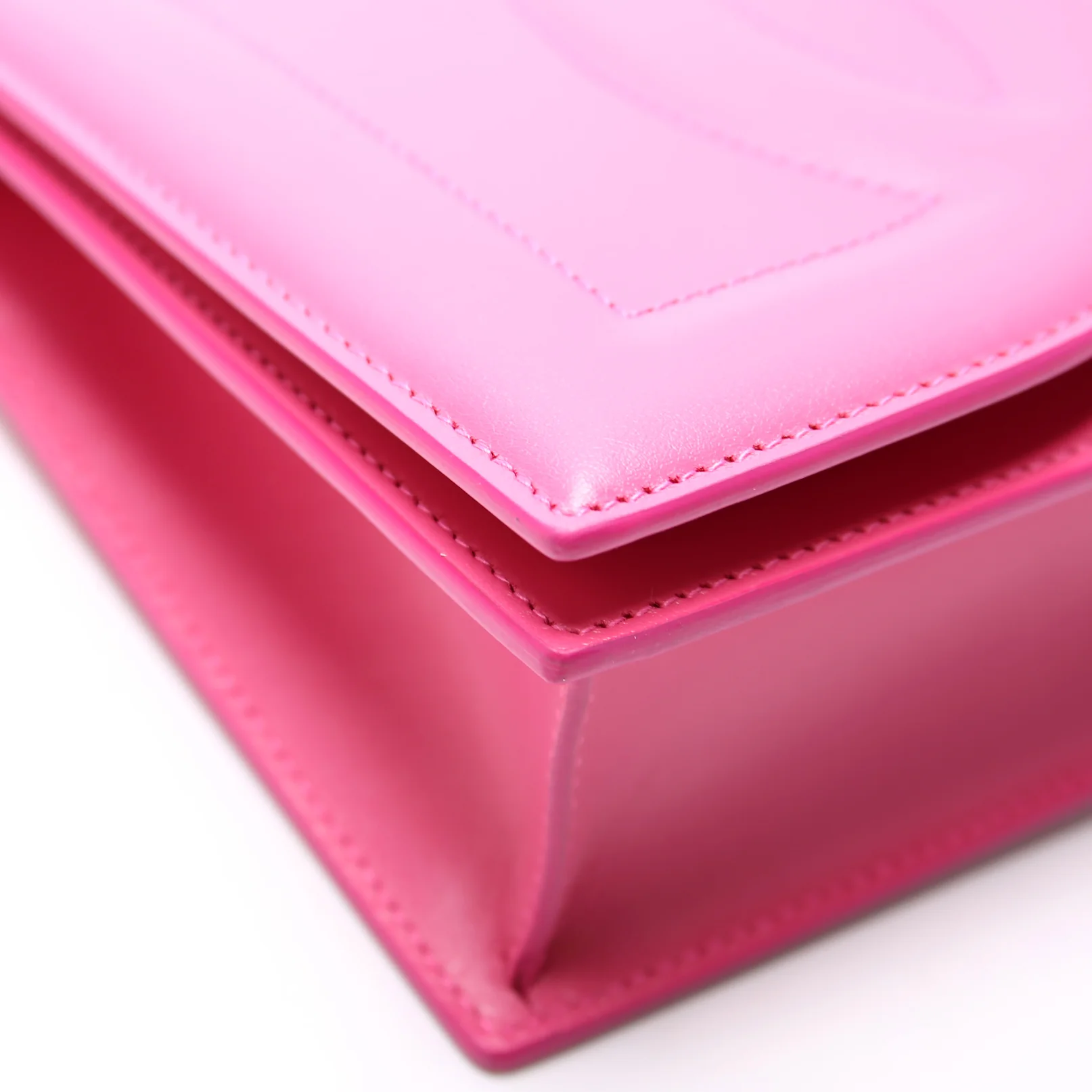 DG Logo Calfskin Flap Crossbody Bag - Image 6