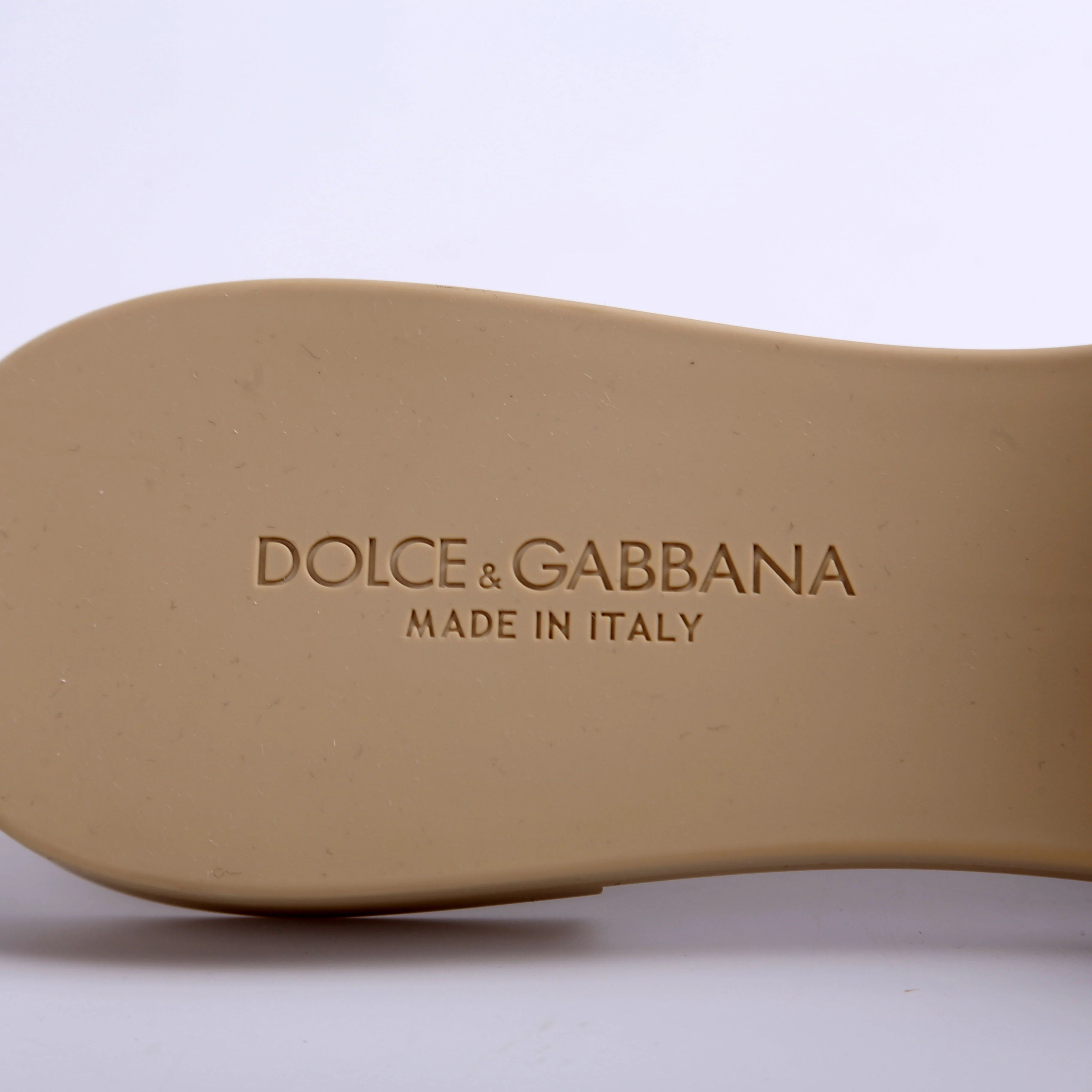 DG Logo Rubber Beachwear Slides Size 40 - Image 6