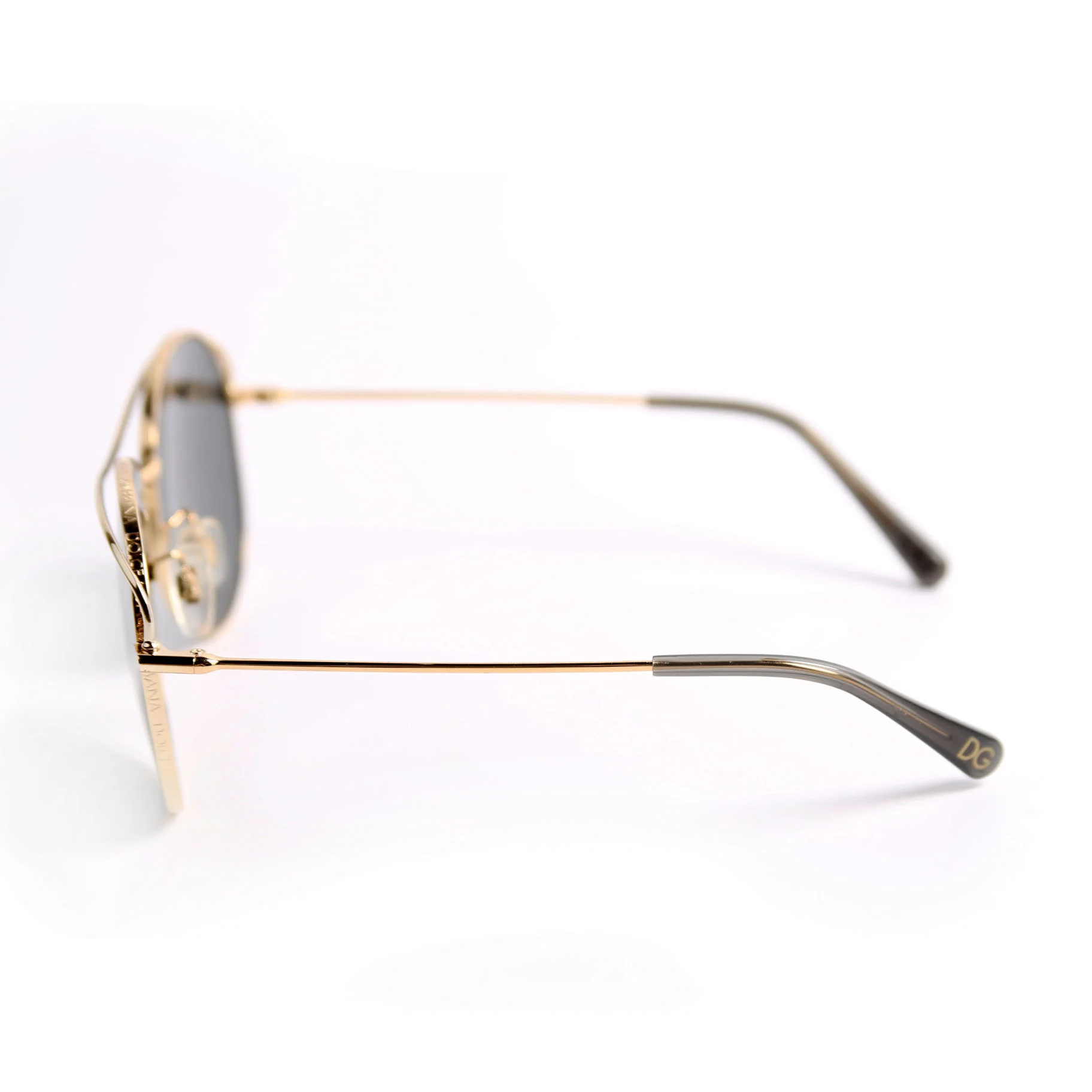 DG2261 Aviator Sunglasses Black/Gold - Image 2