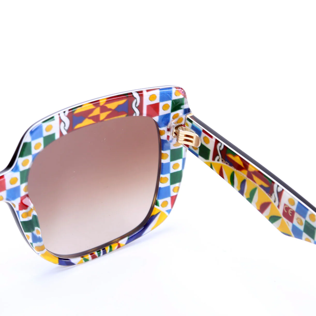 DG4414 Oversized Square Sunglasses Brown/Multicolor - Image 4