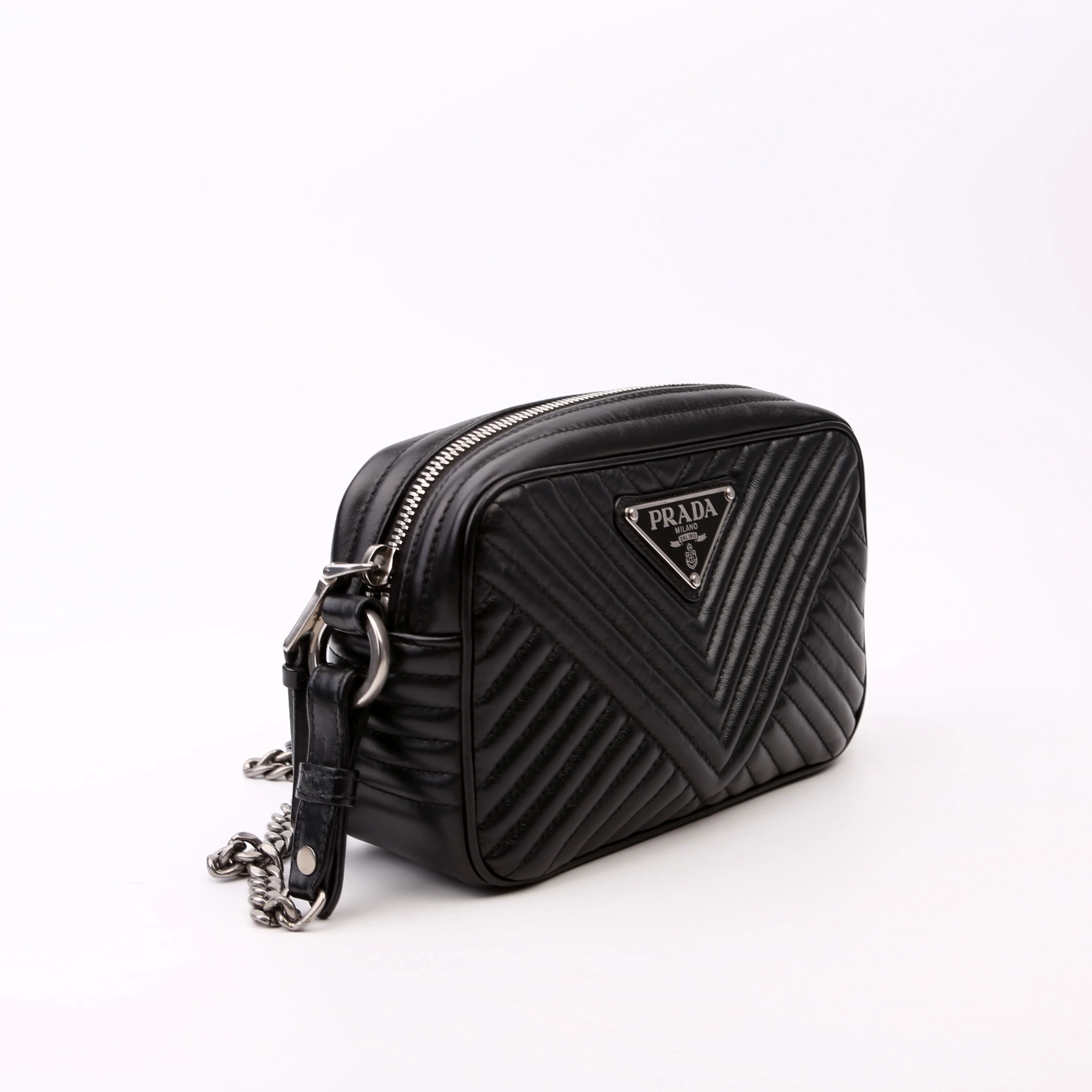 Diagramme Camera Bag Soft Calfskin Impunture Black - Image 2