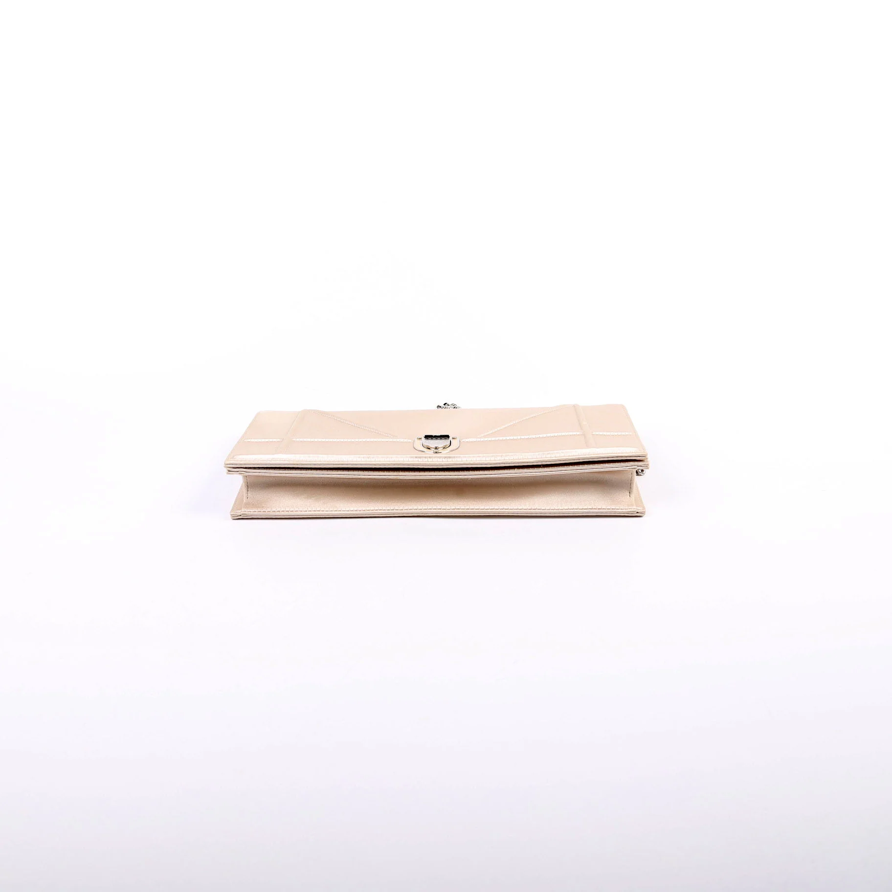 Diorama Wallet On Chain Satin Champagne - Image 3