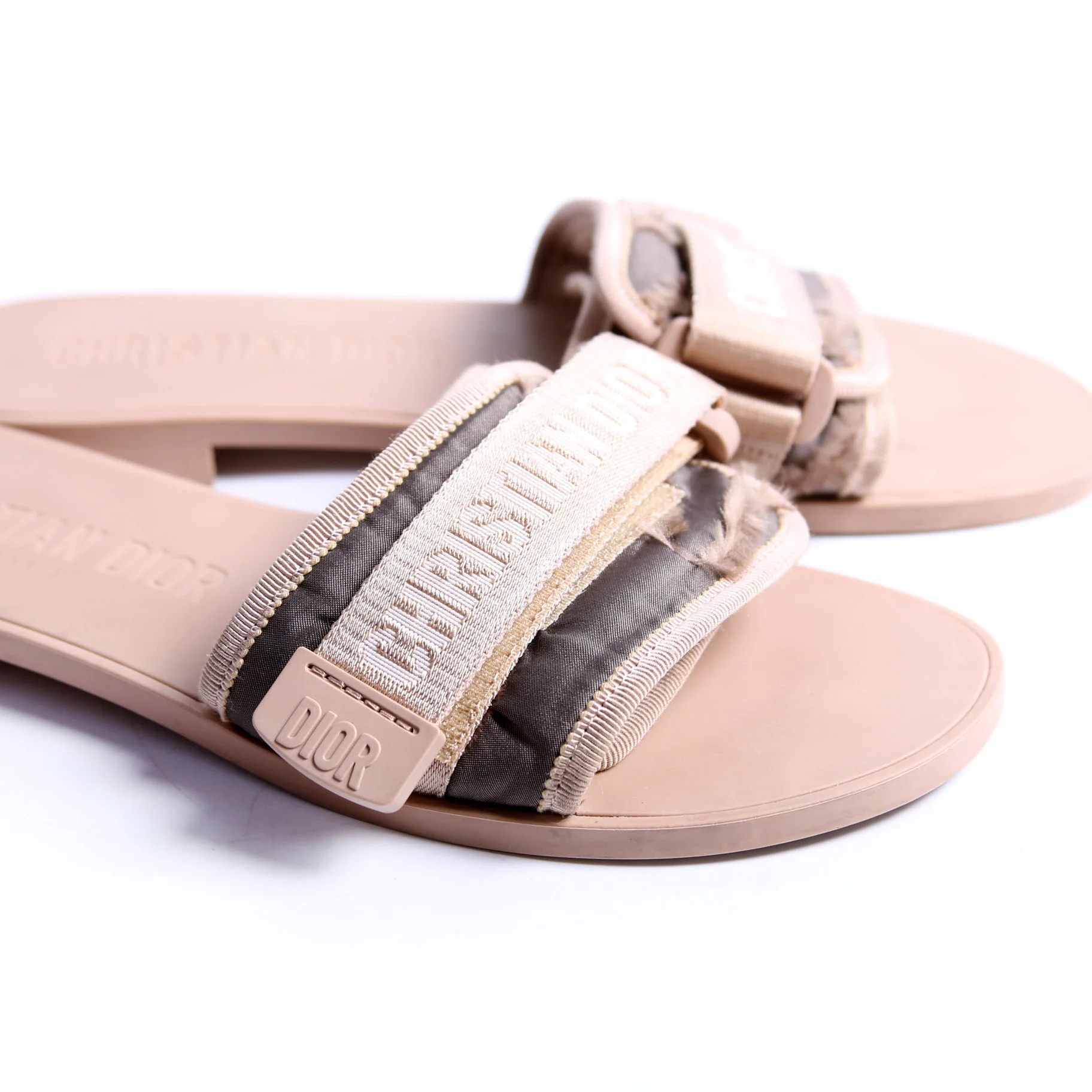 Diorevolution Slides Size 39 Tan - Image 11