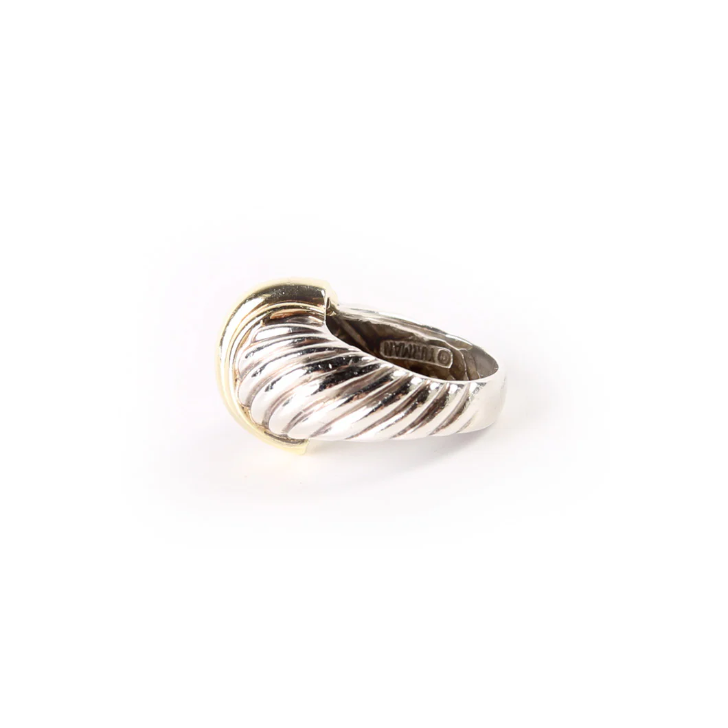 Dome Shrimp Cable Ring Size 5 925/585 - Image 3