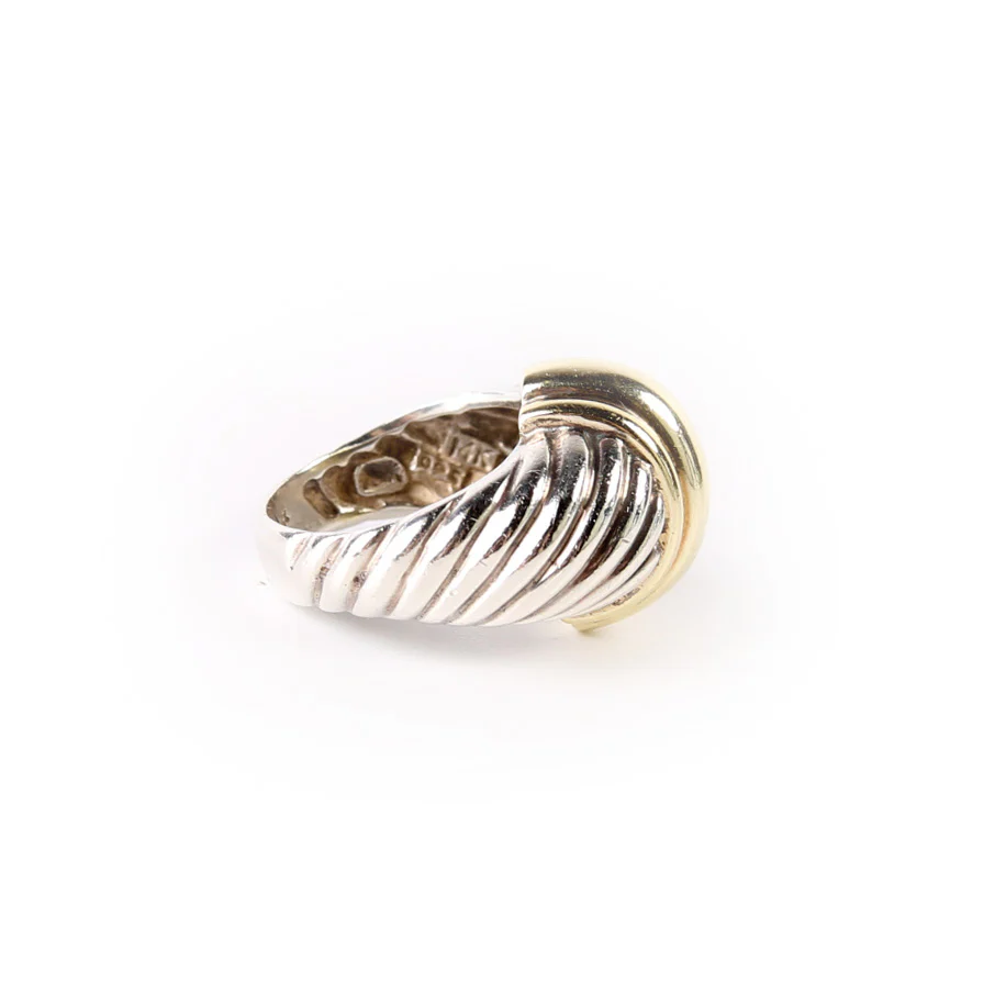 Dome Shrimp Cable Ring Size 5 925/585 - Image 4