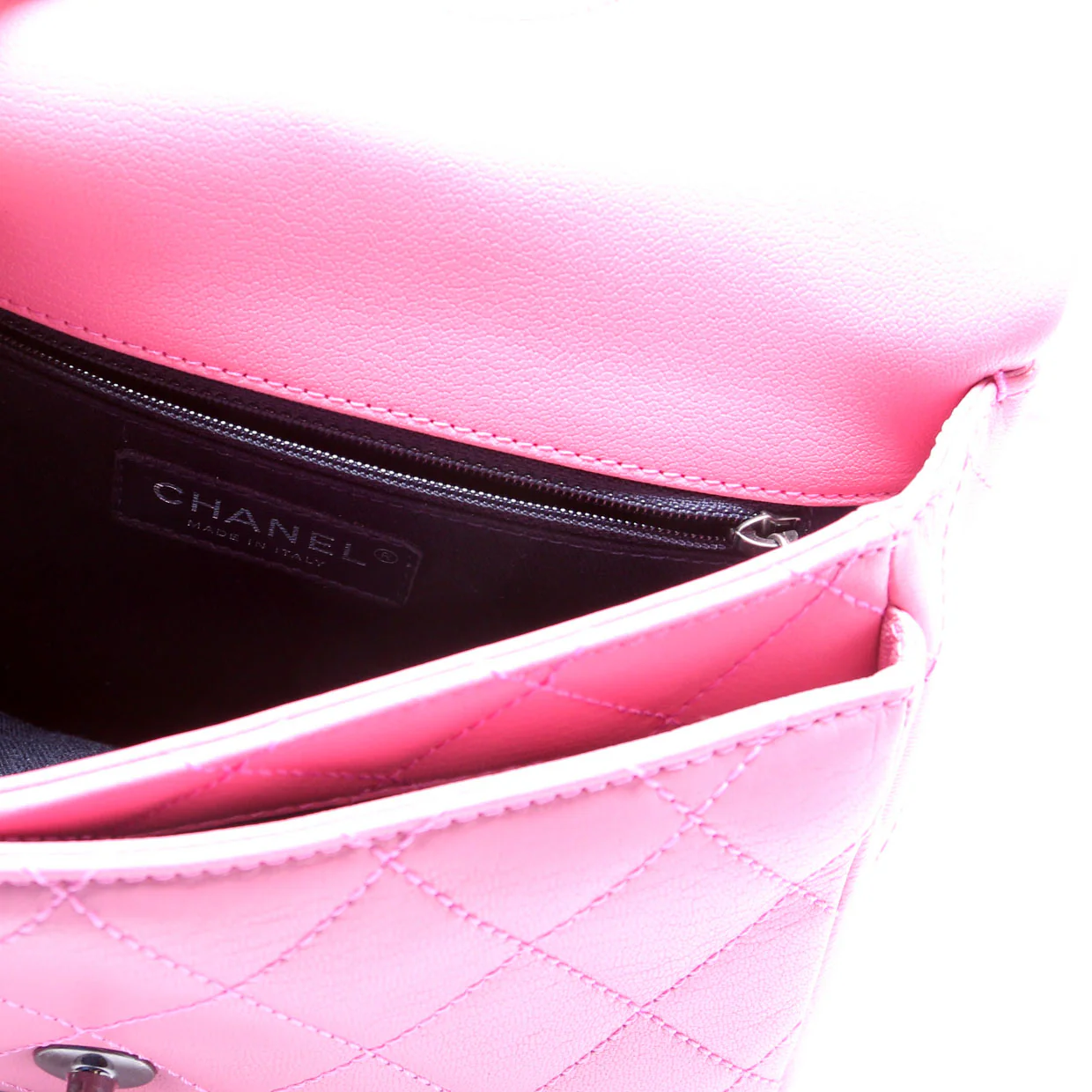 Double Carry Chain Waist Bag 21M Goatskin Pink - Image 7
