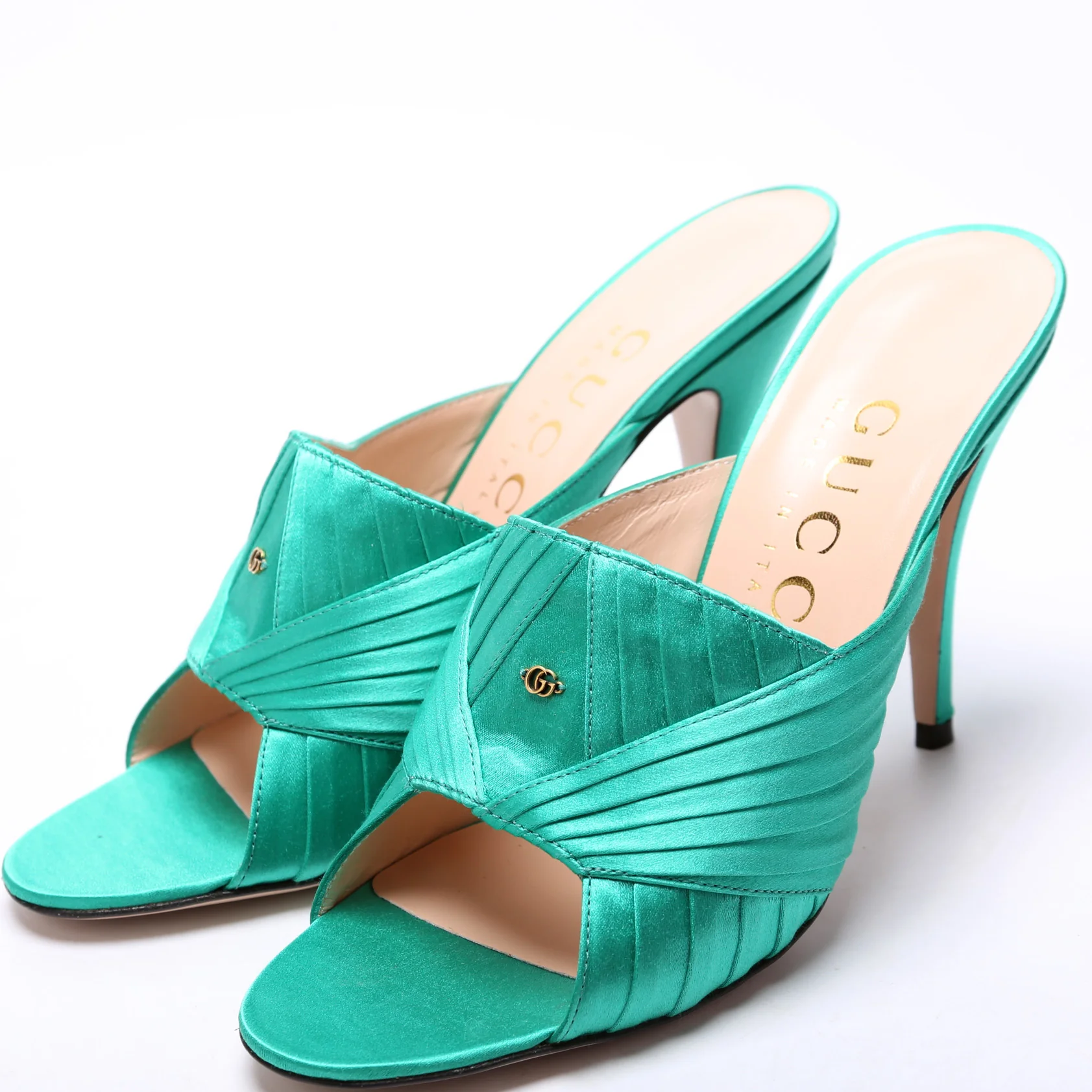 Double G Satin Sandals Size 38 - Image 2