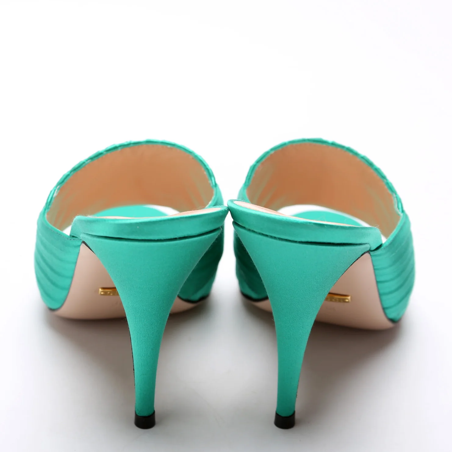 Double G Satin Sandals Size 38 - Image 4