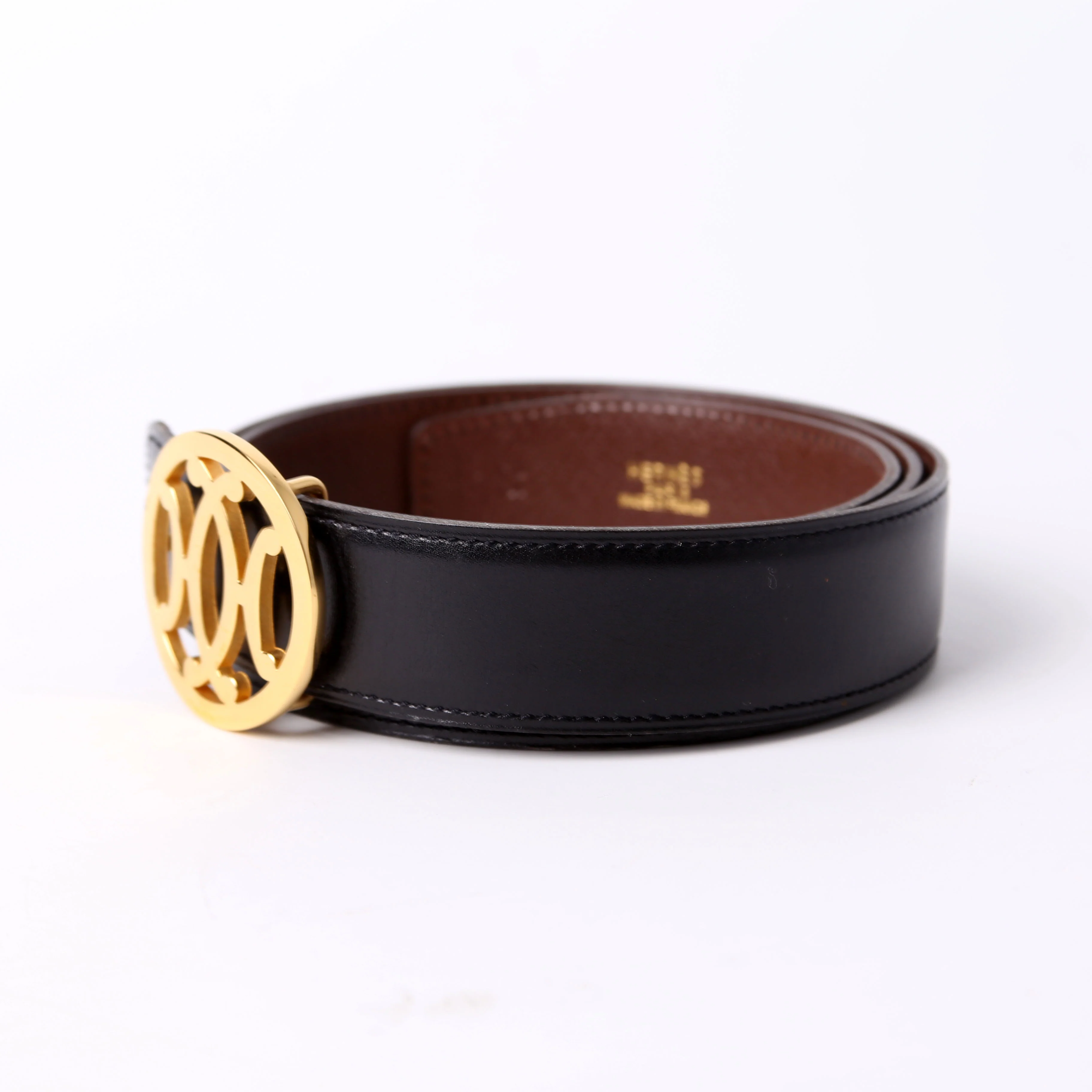 Double H Reversible Leather Belt Size 90 Black/Brown - Image 3
