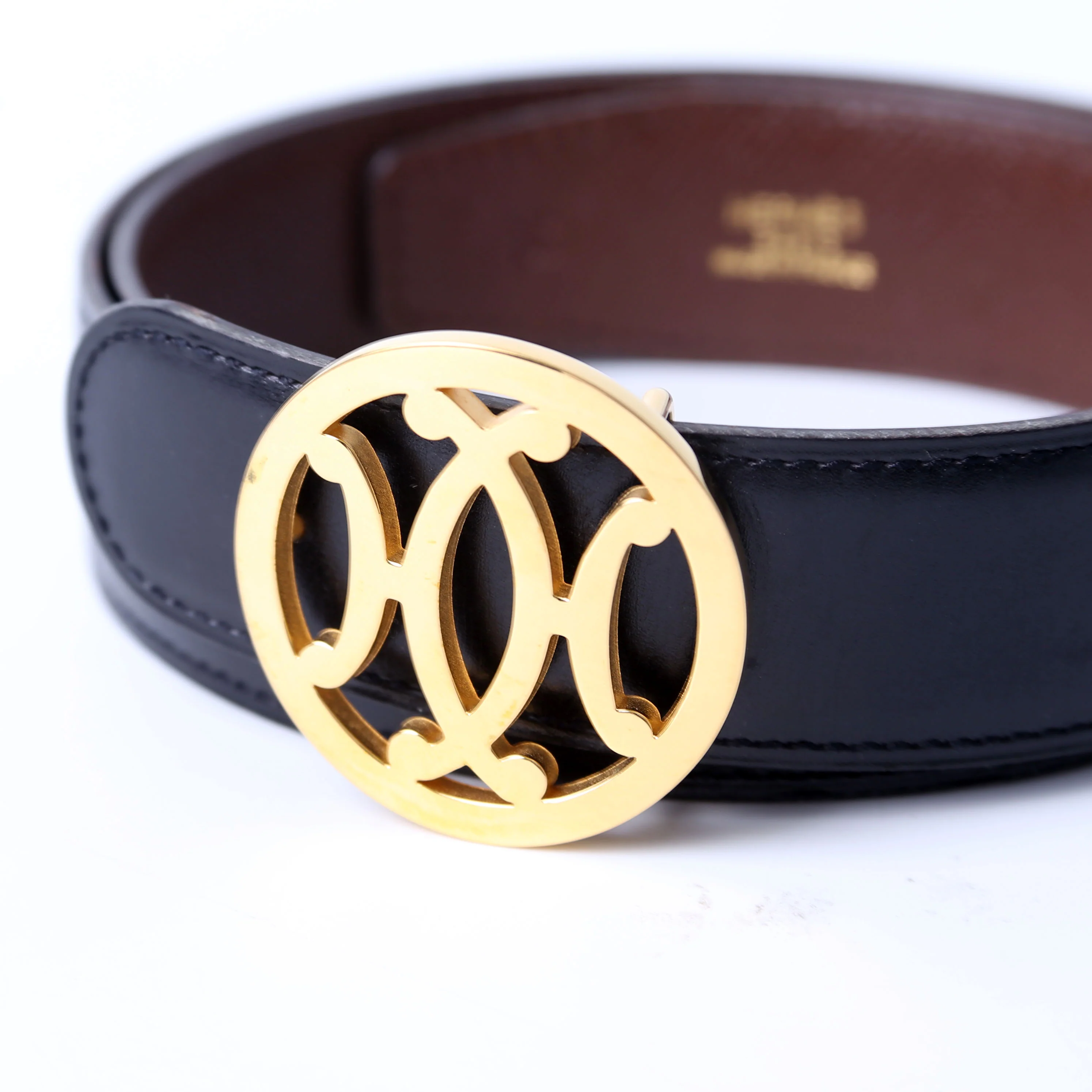 Double H Reversible Leather Belt Size 90 Black/Brown - Image 5