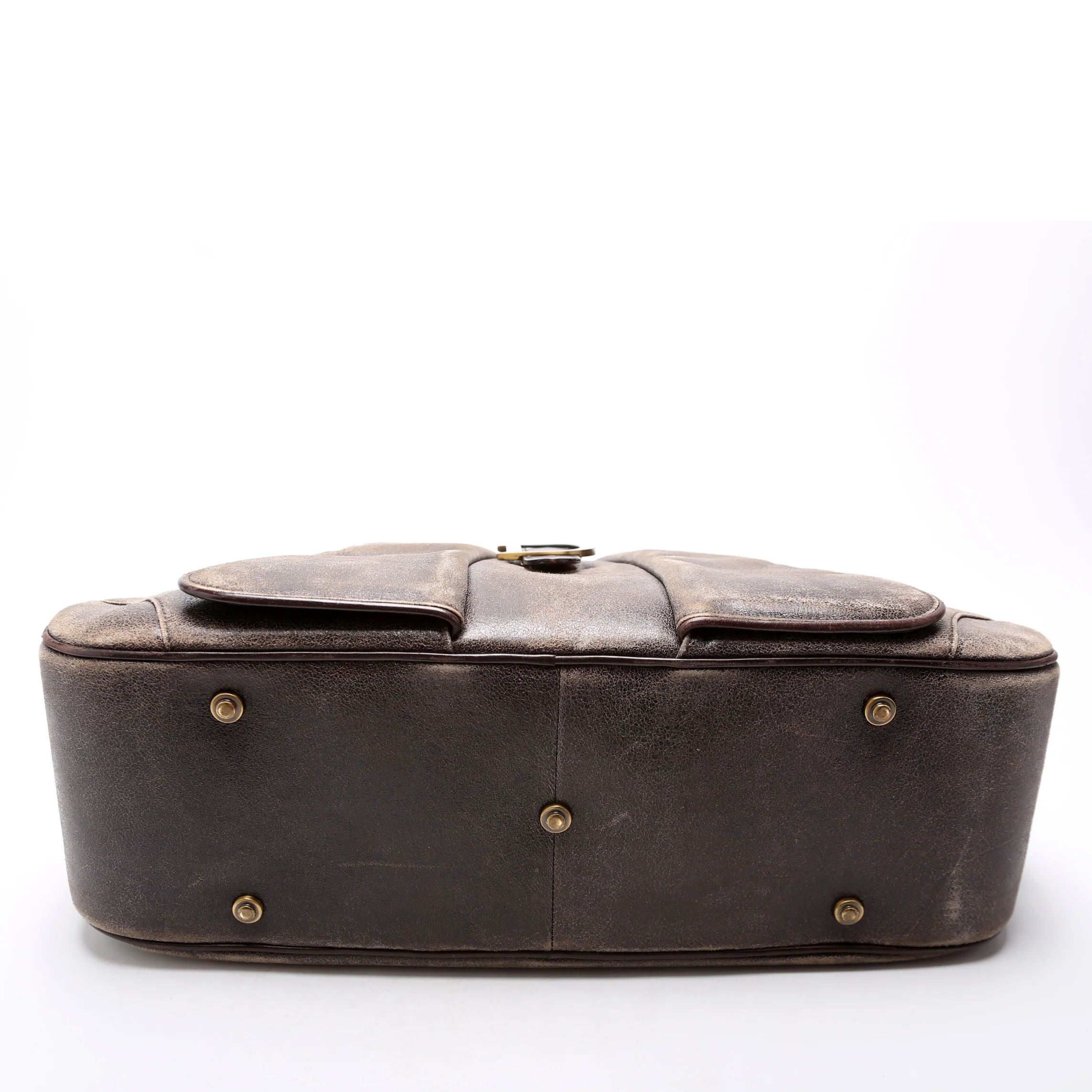 Double Saddle Bowler Aged Leather - Image 4