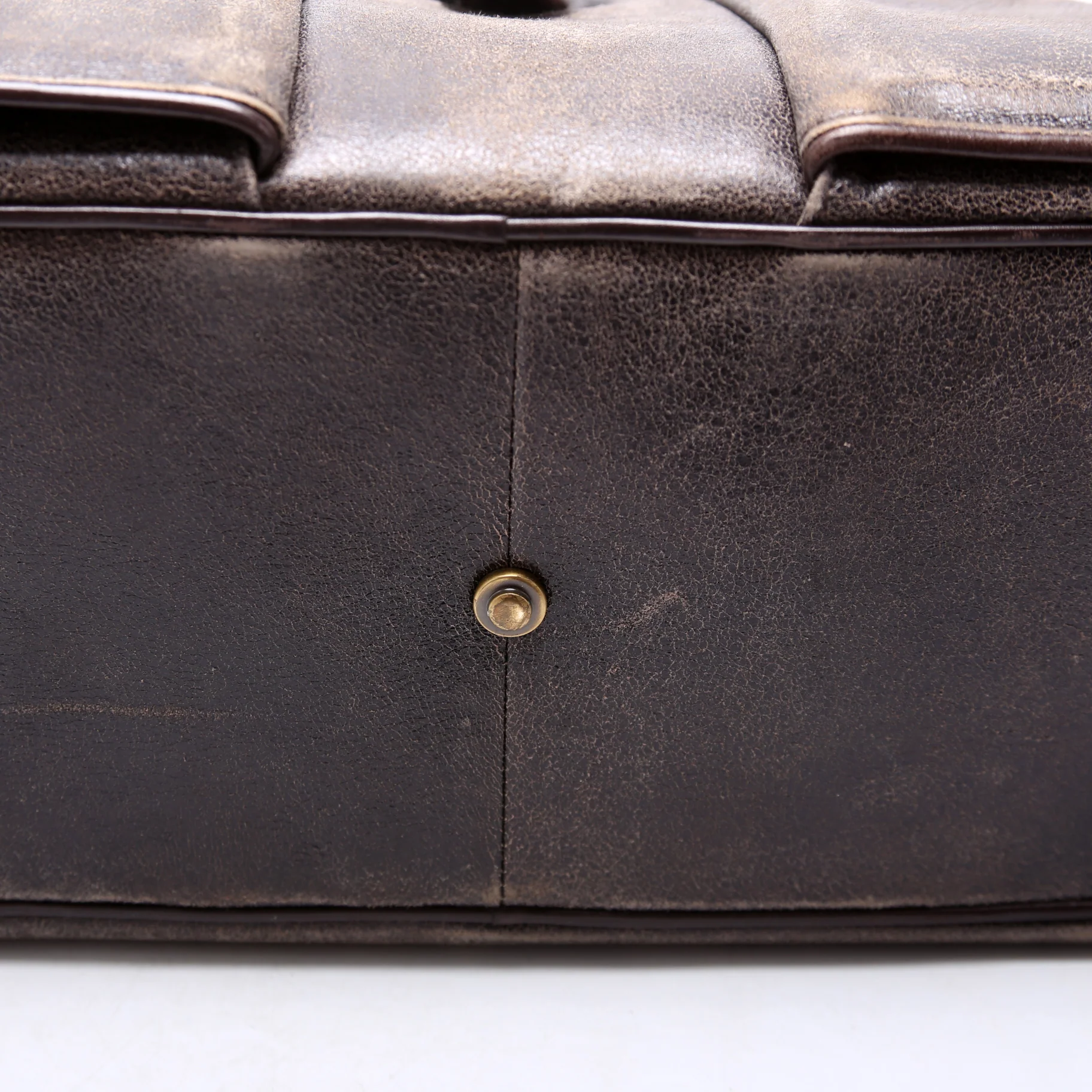 Double Saddle Bowler Aged Leather - Image 7