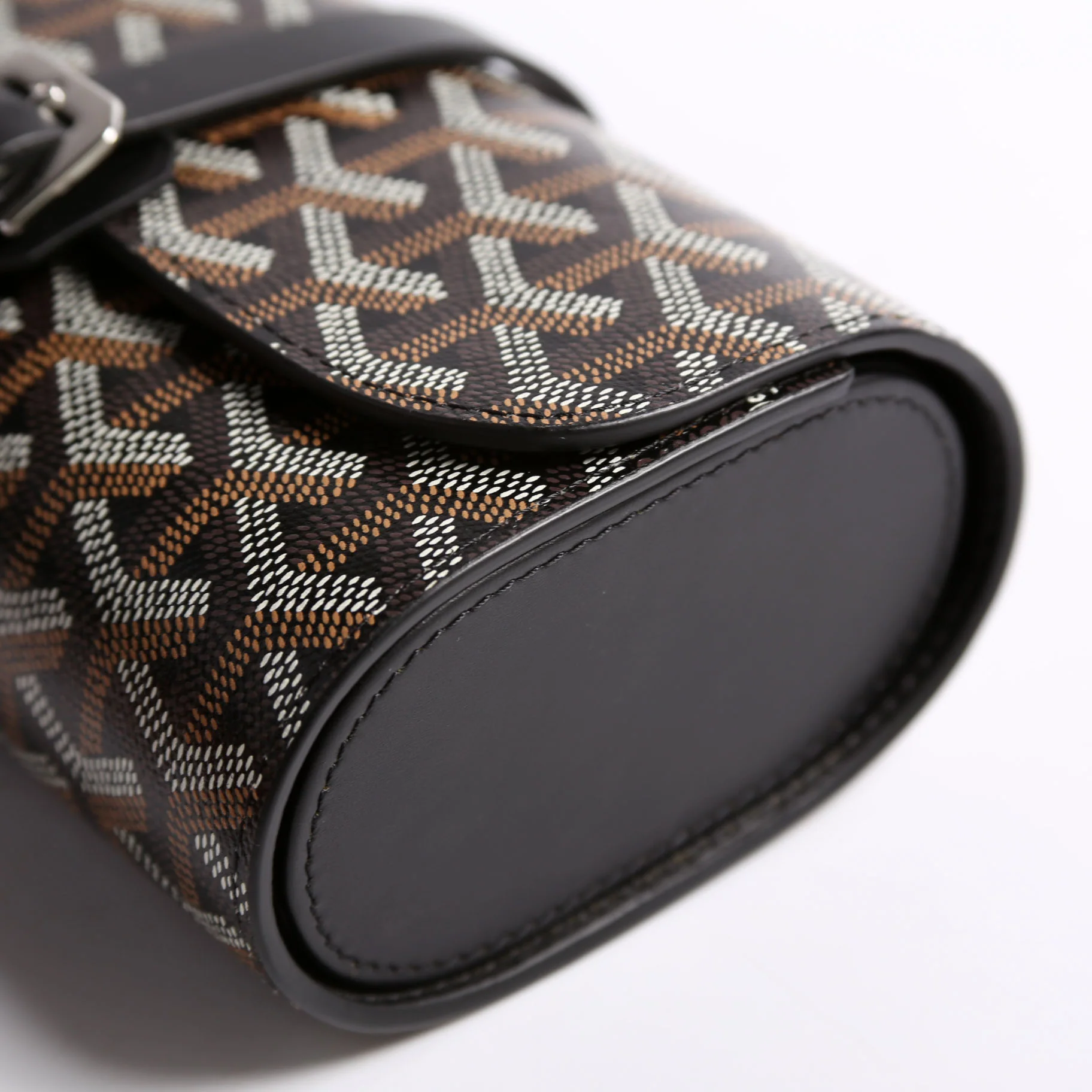 Double Travel Watch Case Goyardine Black - Image 5