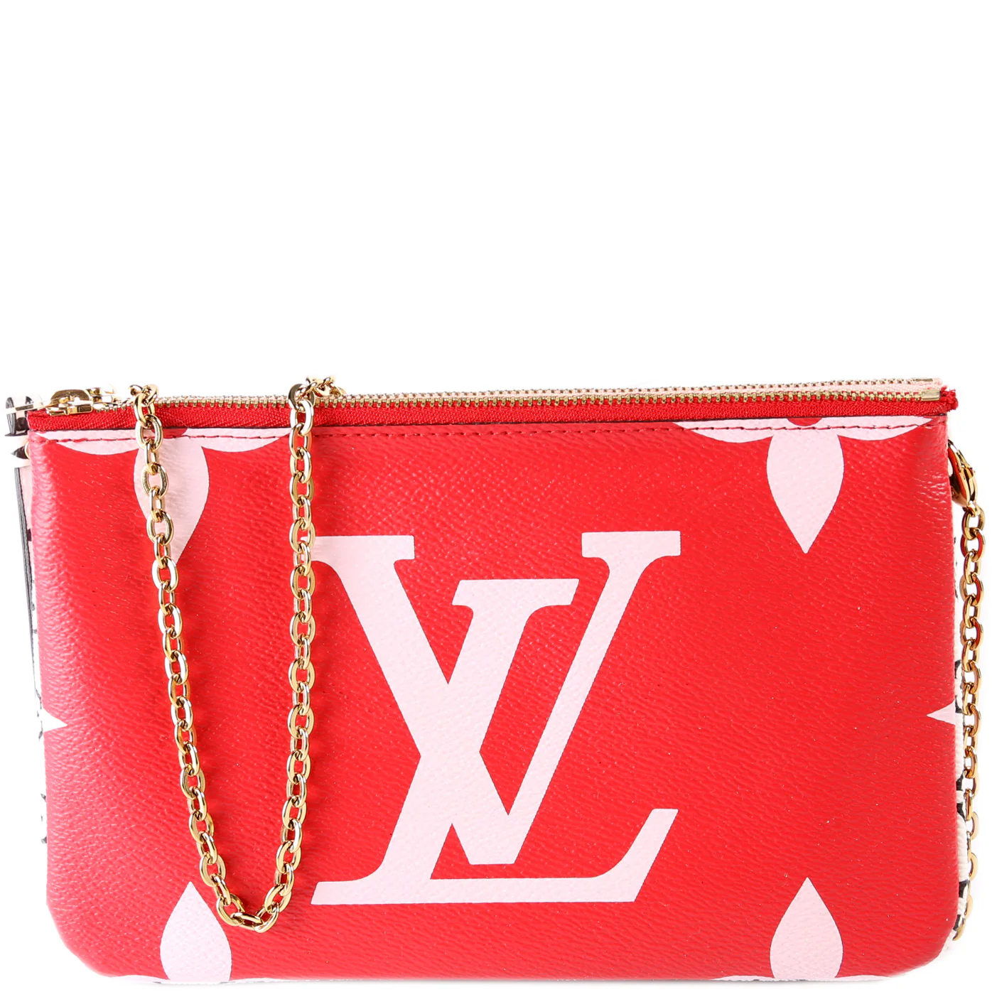 Double Zip Giant Monogram Rouge